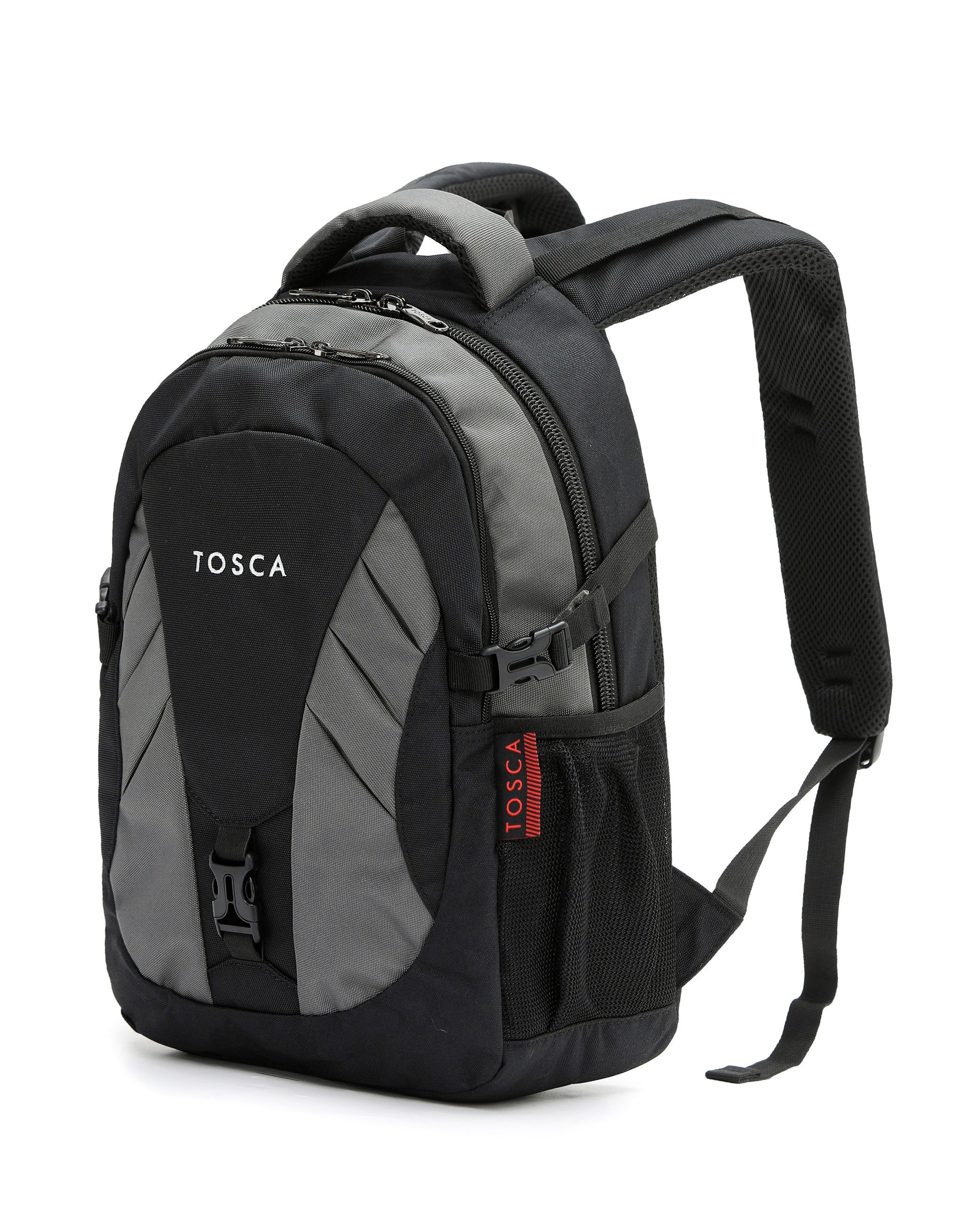 42cm Casual Backpack - Black/Grey - Image 2