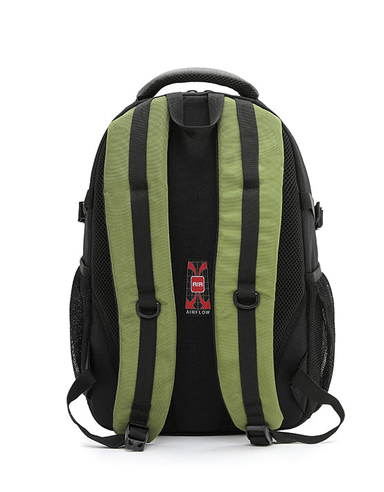 42cm Casual Backpack - Lime/Grey - Image 3