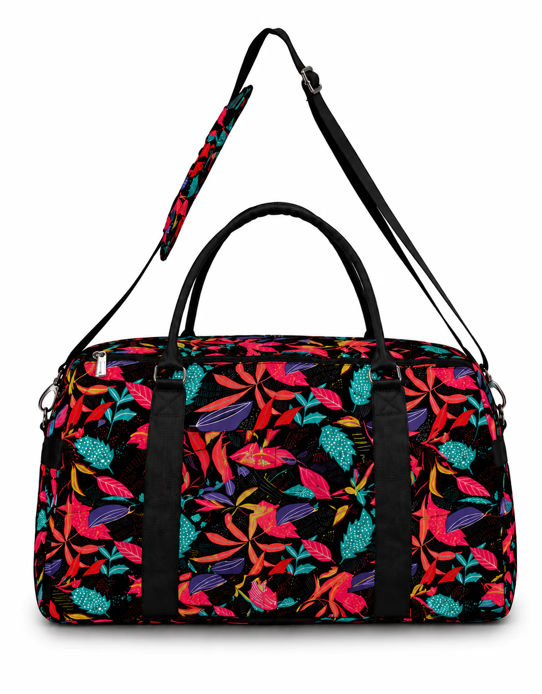 Fashion 50cm Medium Tote Bag - Black Tropical - Image 2