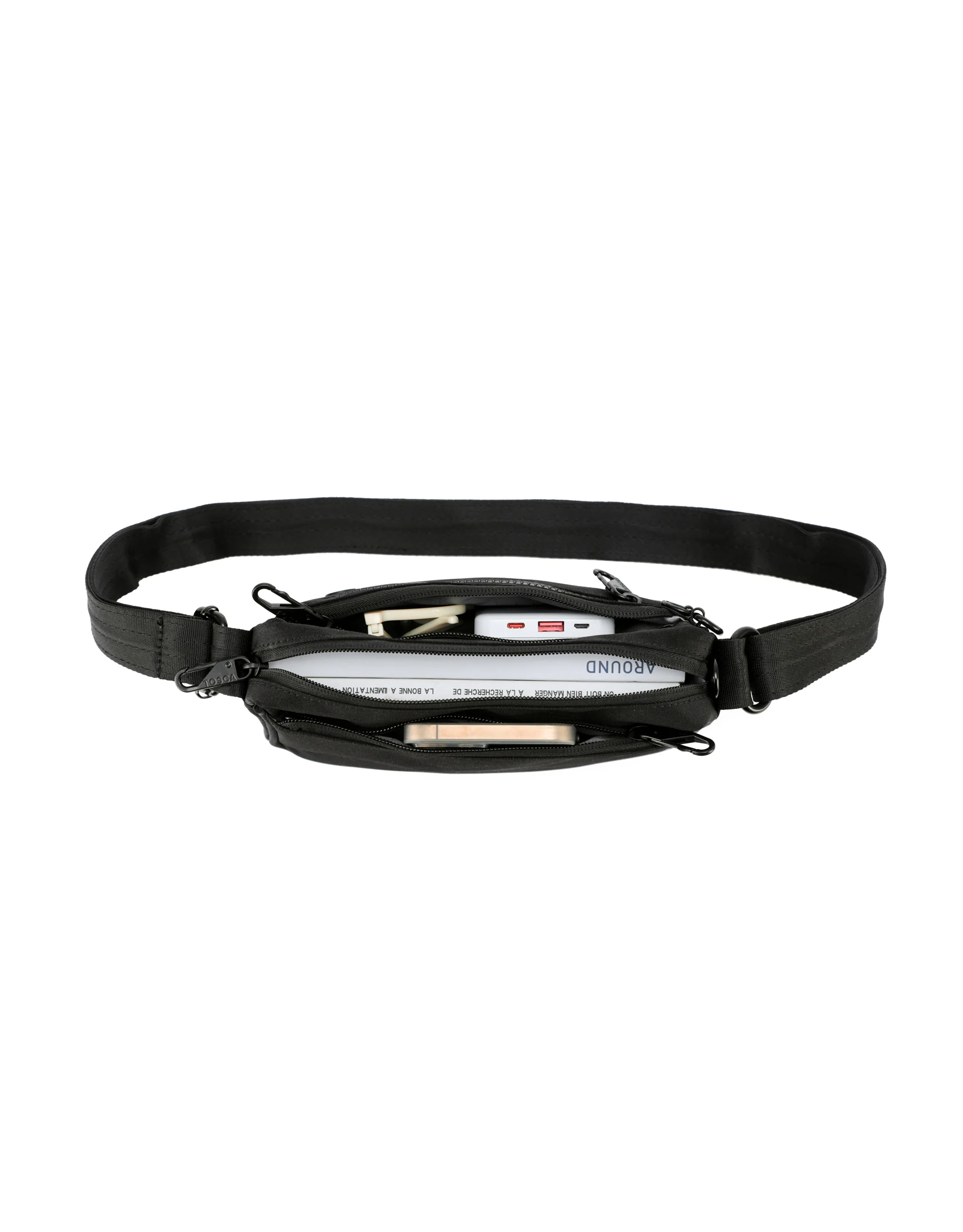 Anti-Theft Cross Body Shoulder Bag - Black - Image 3