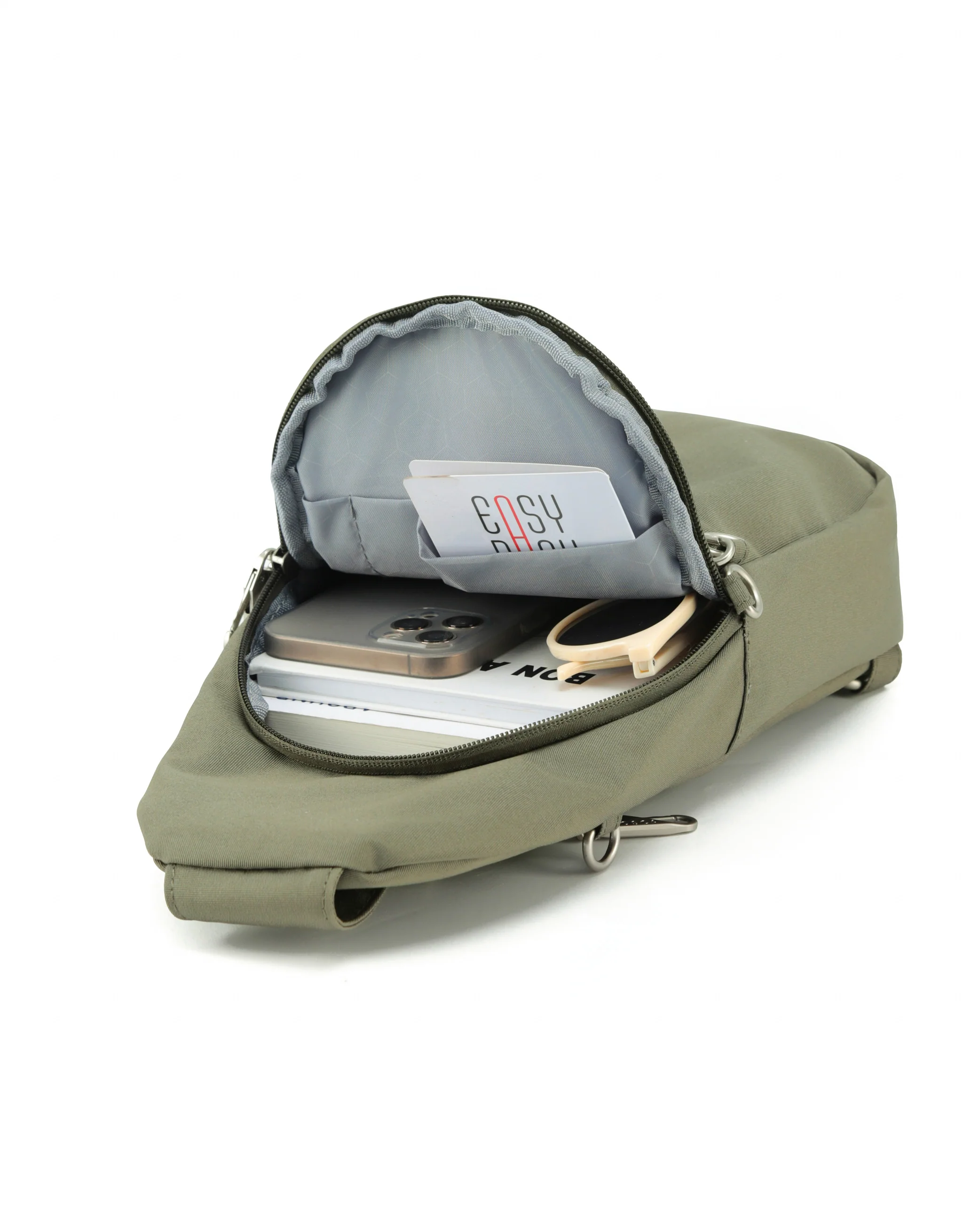 Anti Theft Slinger Bag - Khaki - Image 3