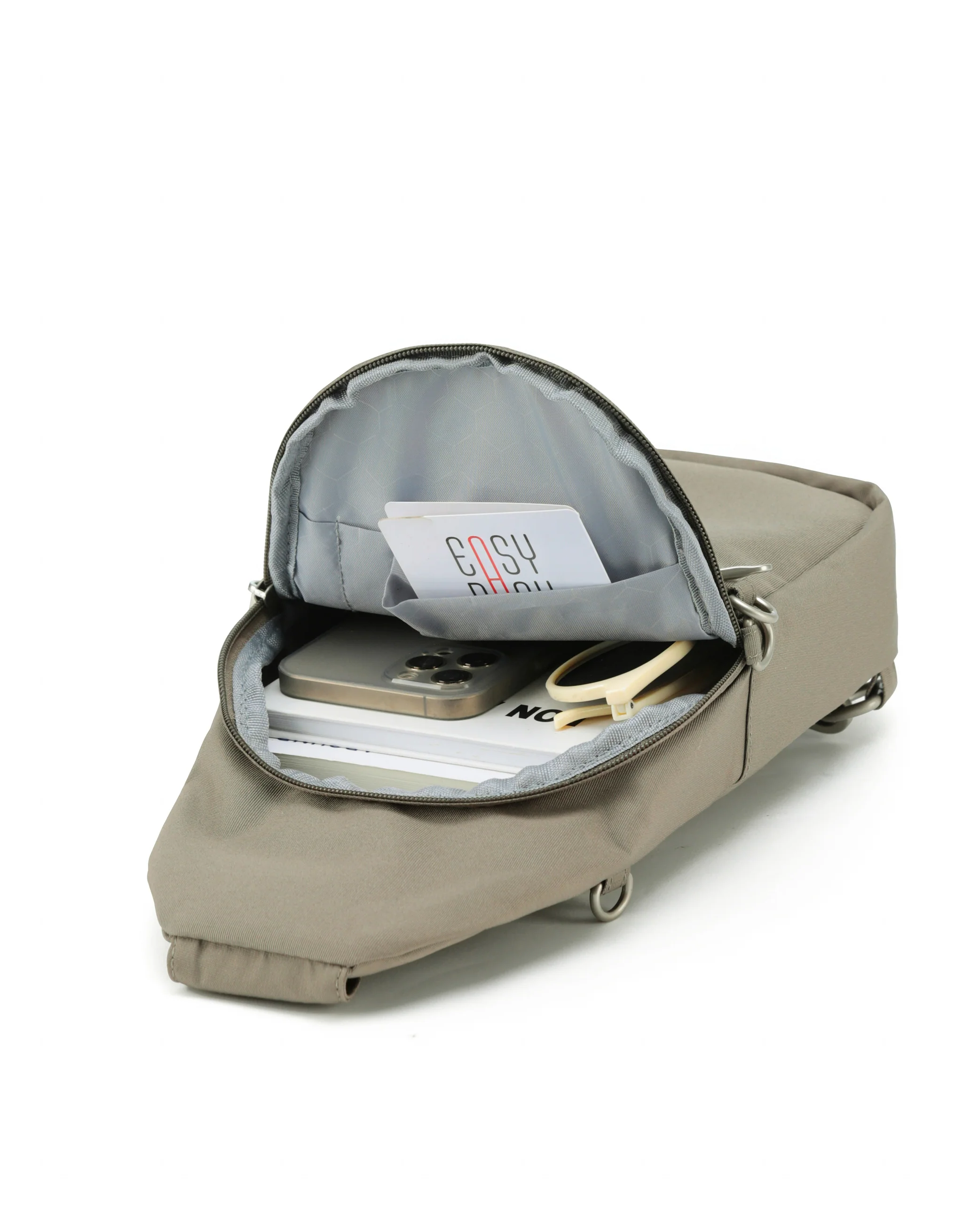 Anti Theft Slinger Bag - Taupe - Image 3