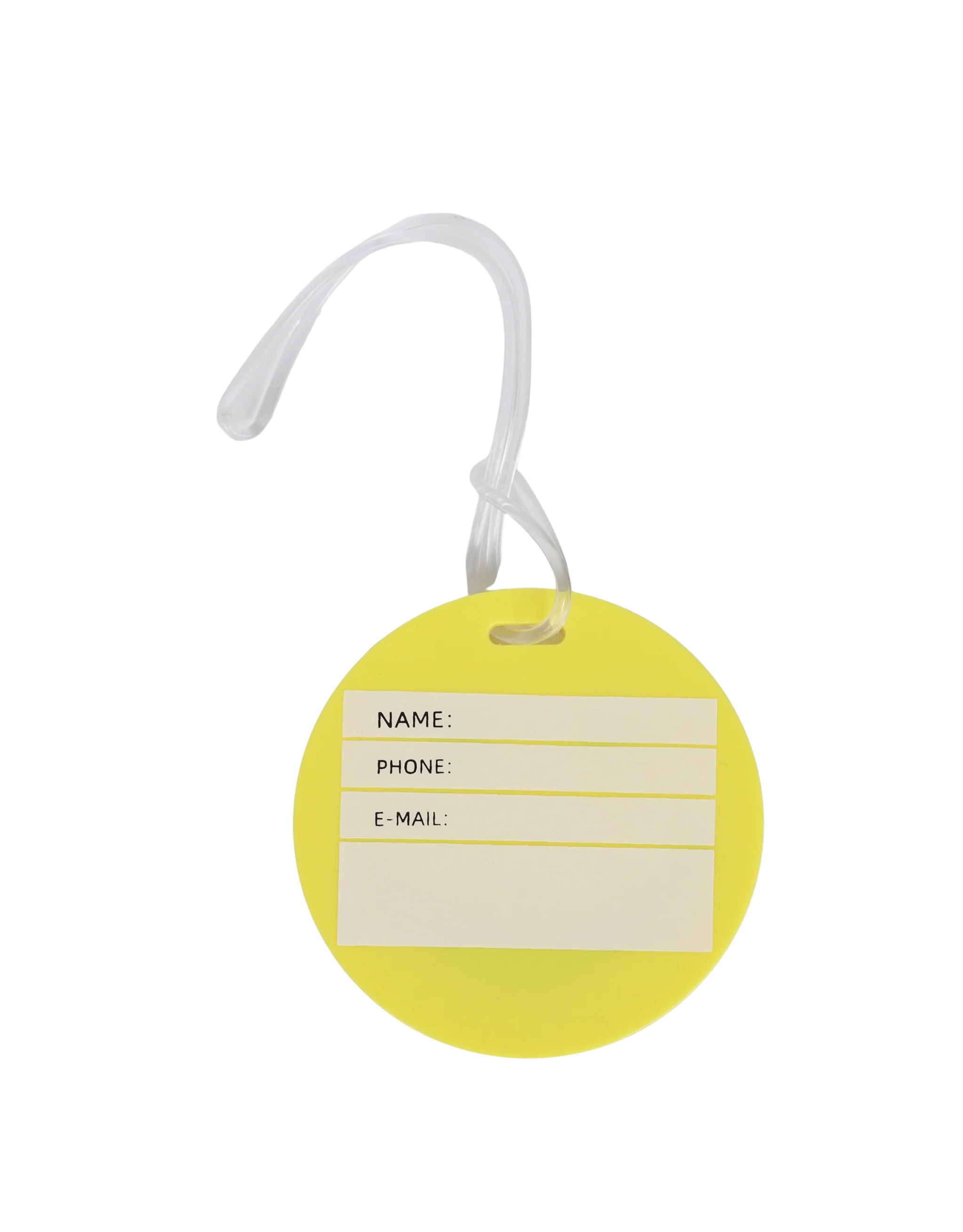 Attitude Luggage Tag - Happy Face - Yellow - Image 2