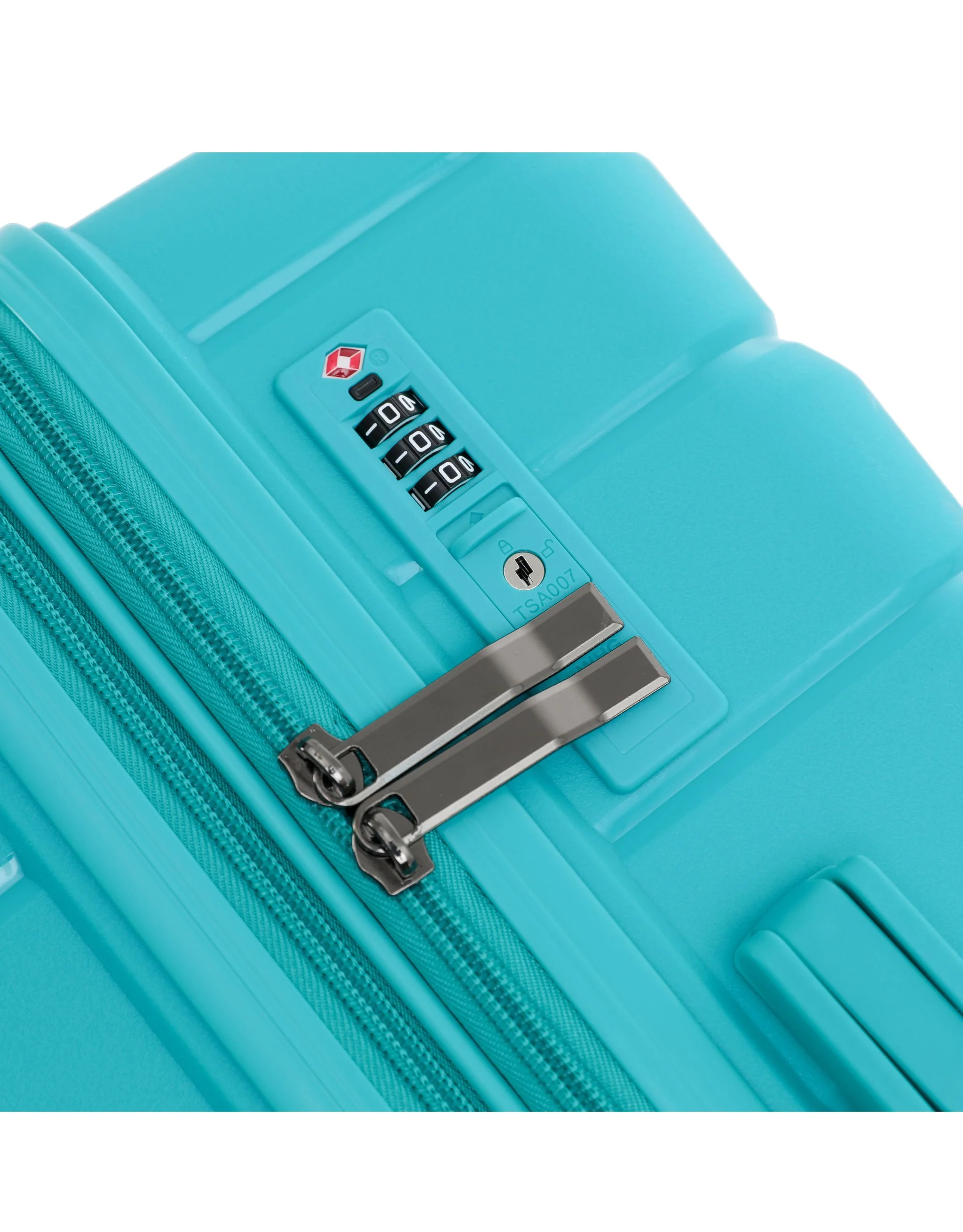 Aus Luggage Pilot 75cm Large Hard Suitcase - Teal - Image 5