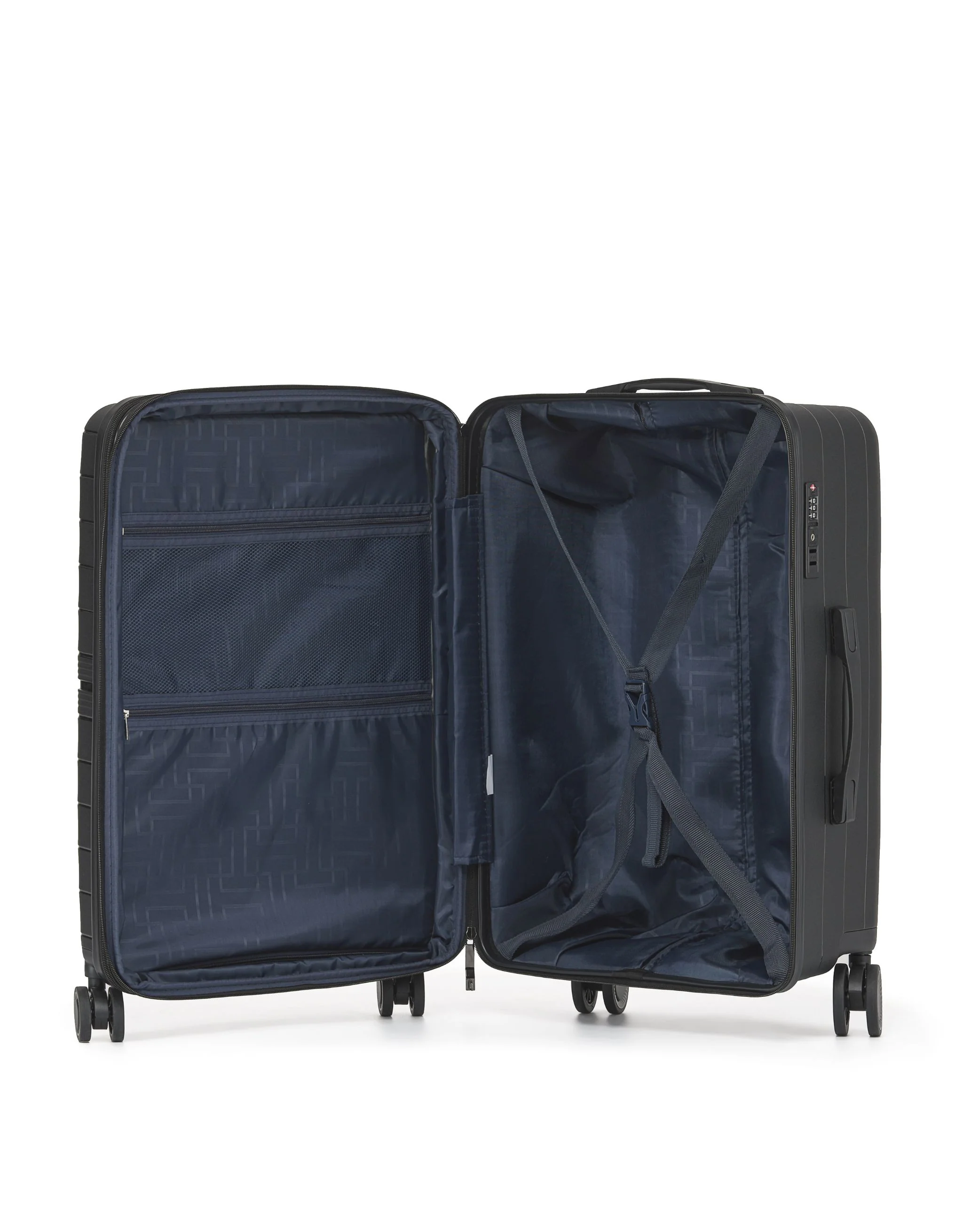 Aus Luggage Voyager 66cm Medium Hard Suitcase - Black - Image 3
