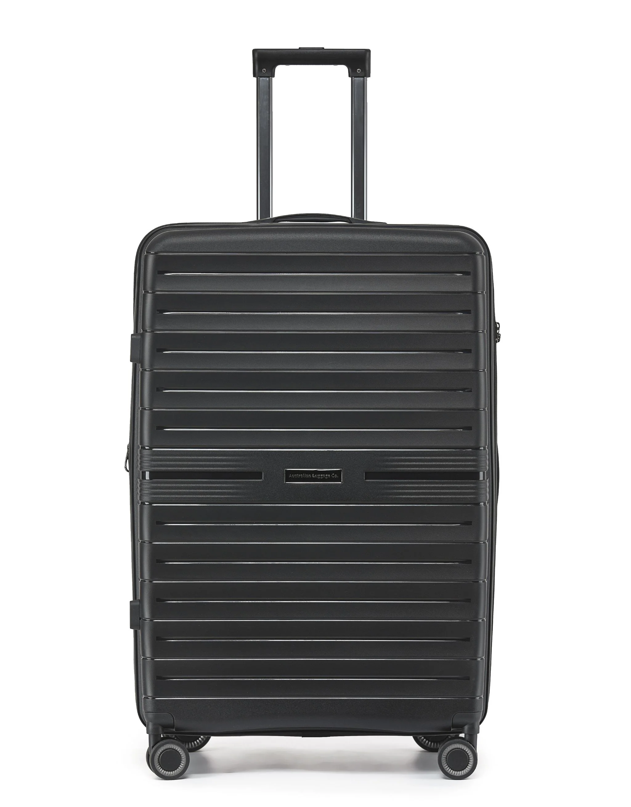 Aus Luggage Voyager 78cm Large Hard Suitcase - Black - Image 2