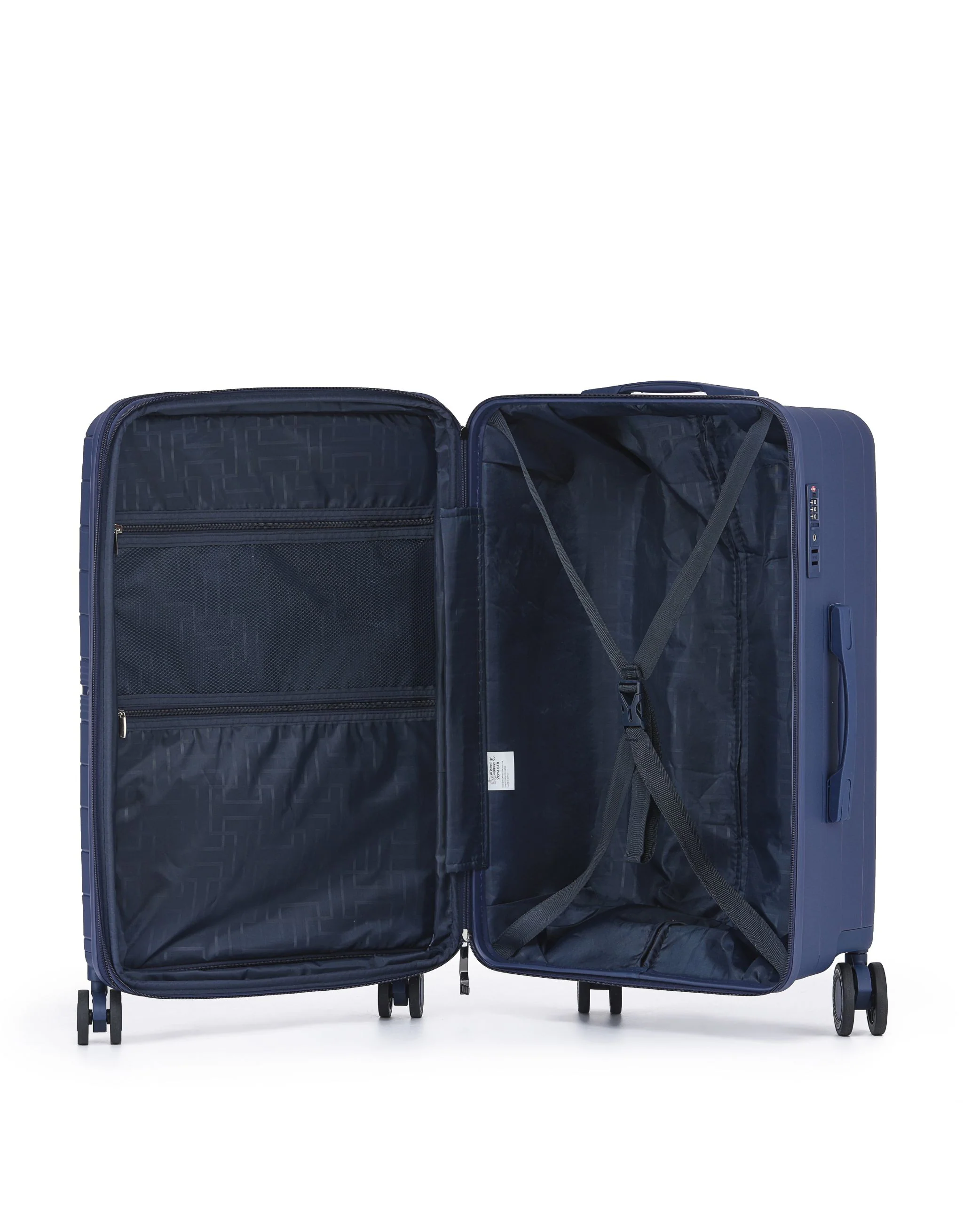 Aus Luggage Voyager 78cm Large Hard Suitcase - Navy - Image 3