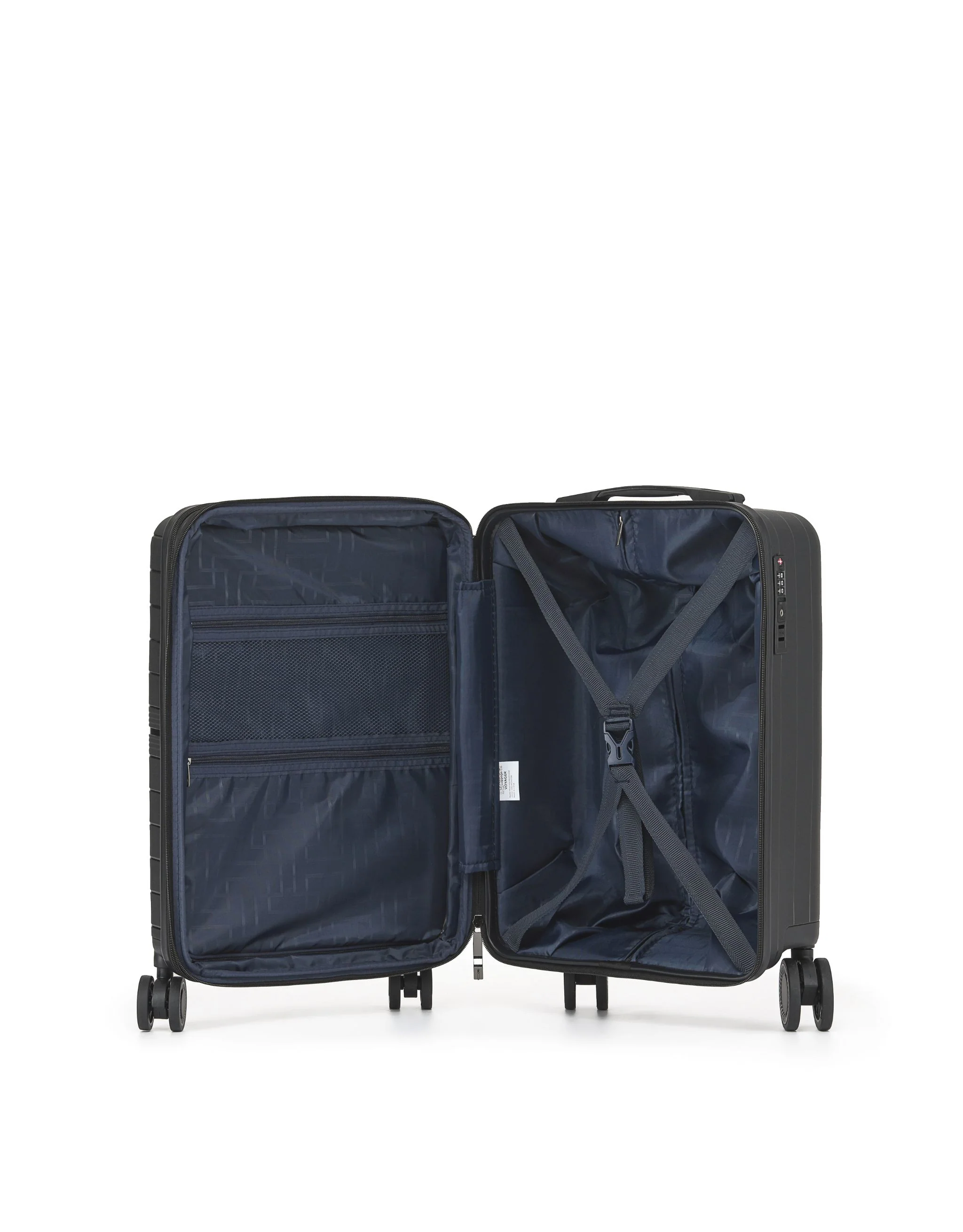 Aus Luggage Voyager Hard Suitcase 3 Piece Set - Black - Image 5