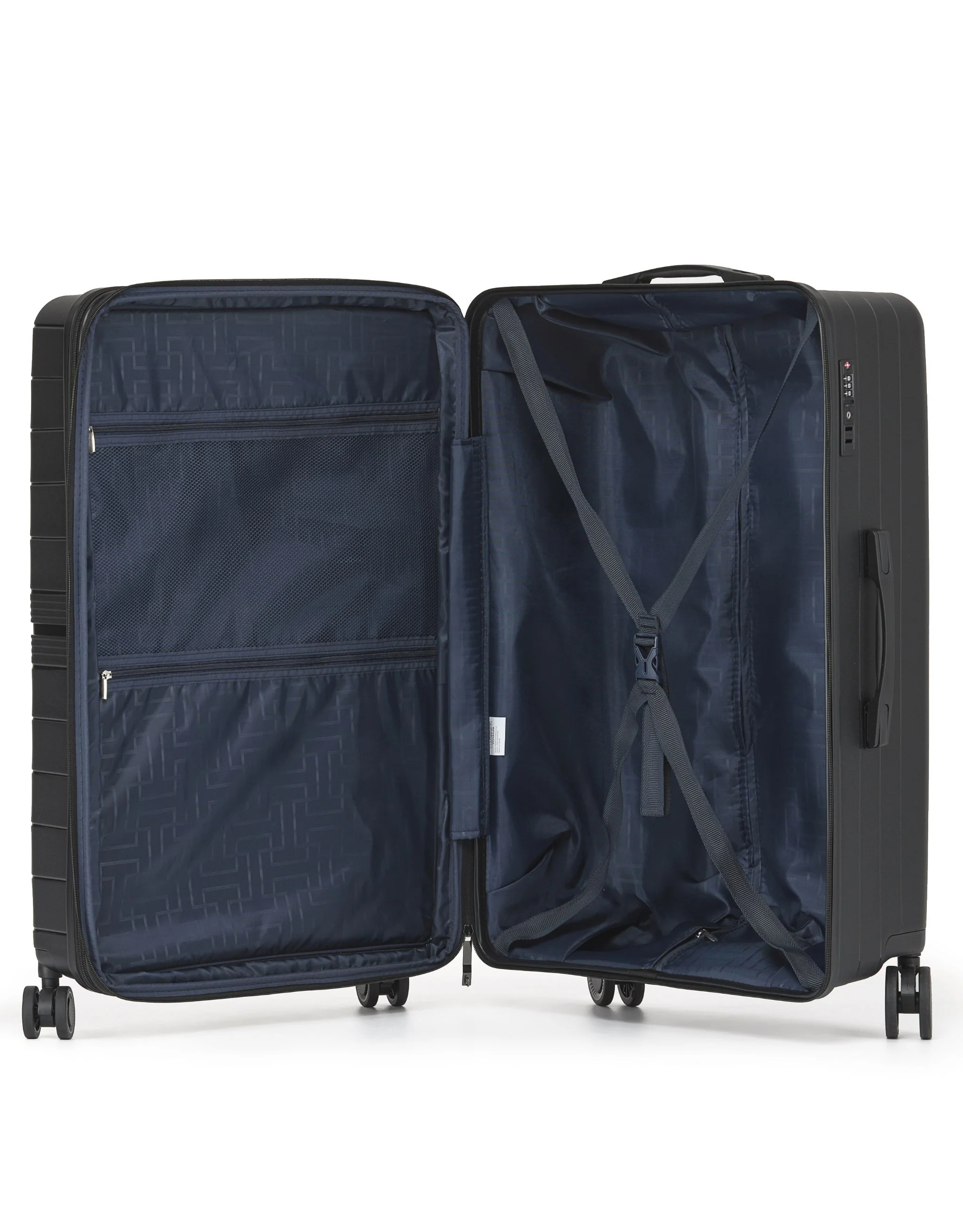 Aus Luggage Voyager 78cm Large Hard Suitcase - Black - Image 3