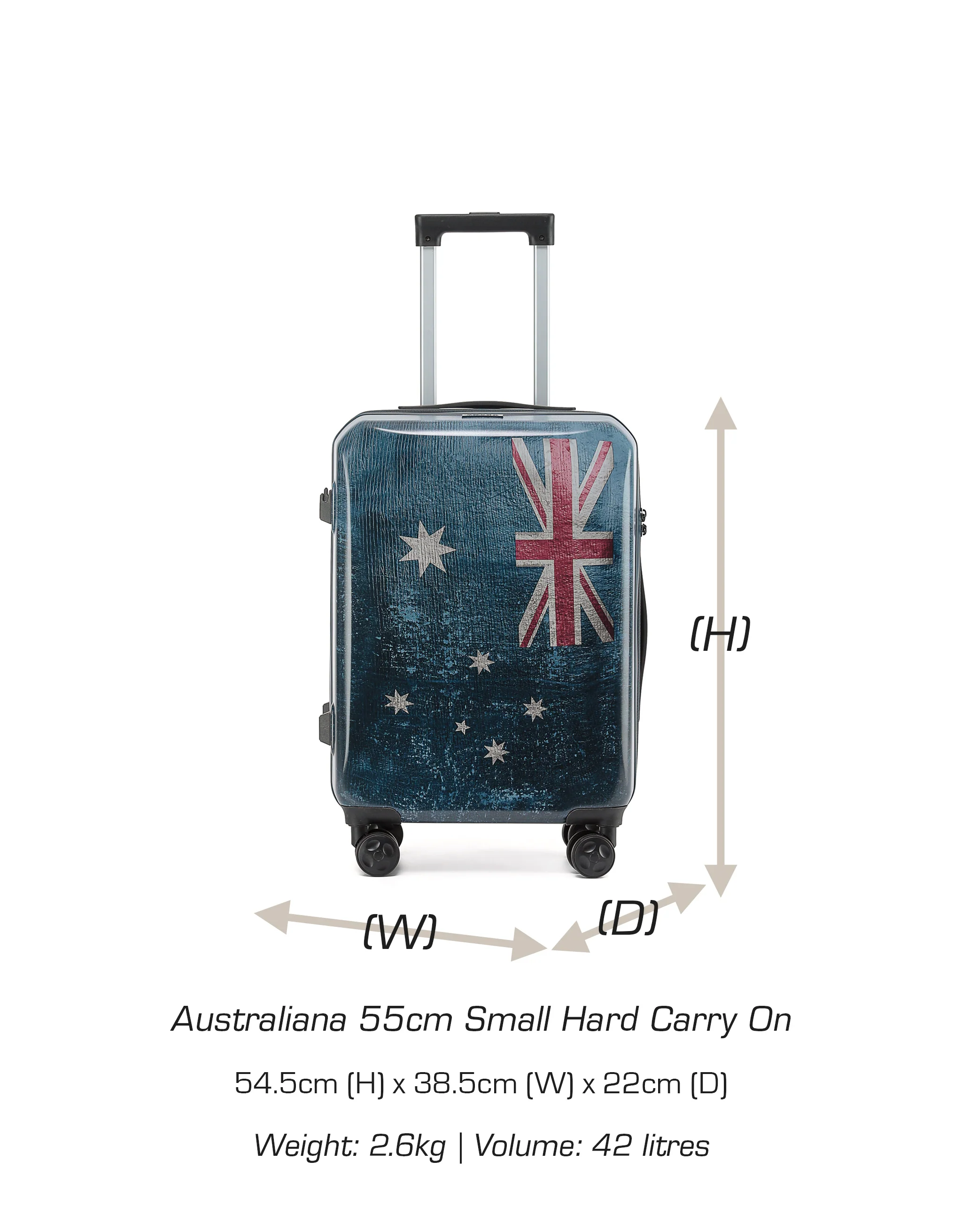 Australiana 55cm Small Hard Carry On - Image 7