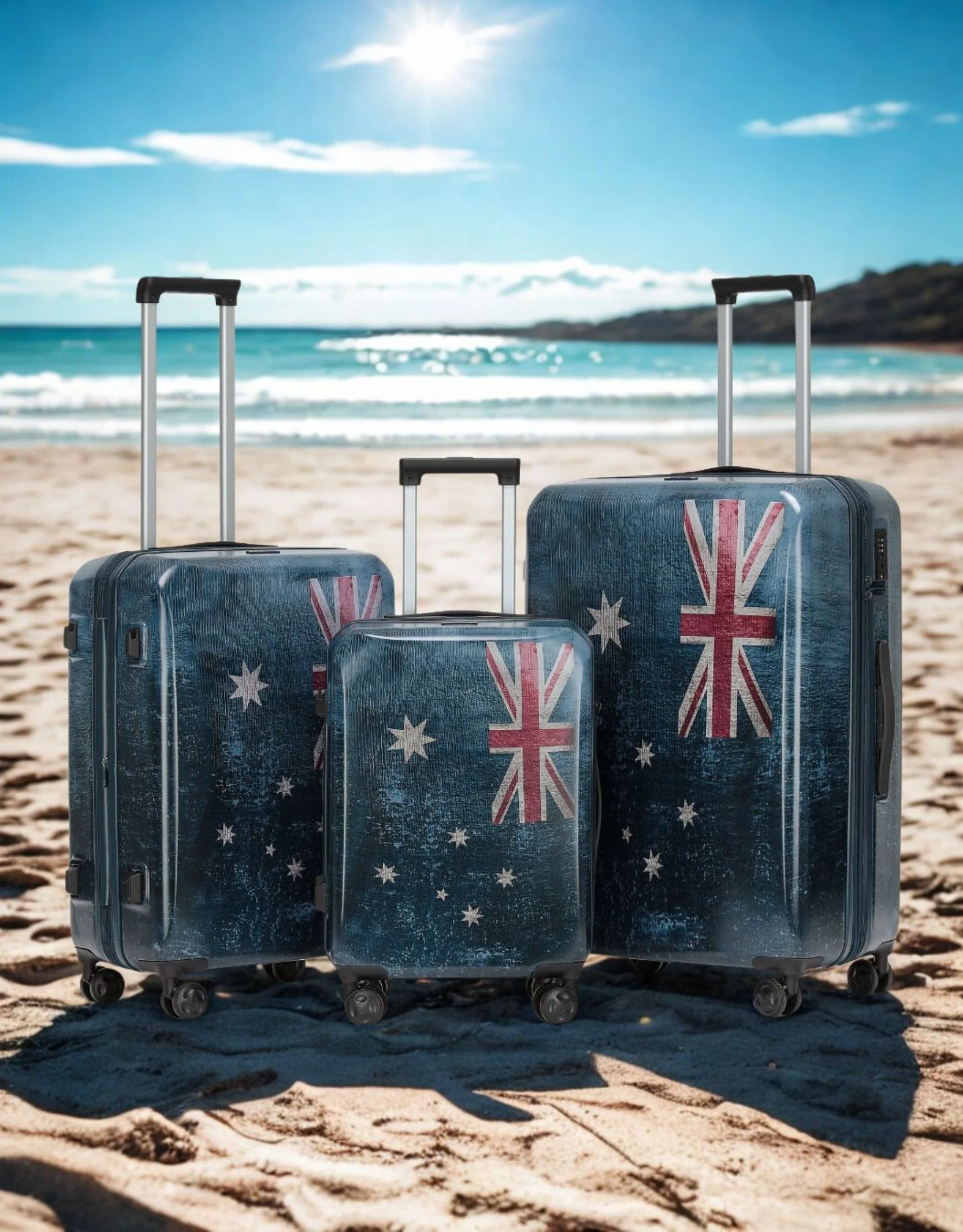 Australiana Hard Suitcase 3 Piece Set - Image 11