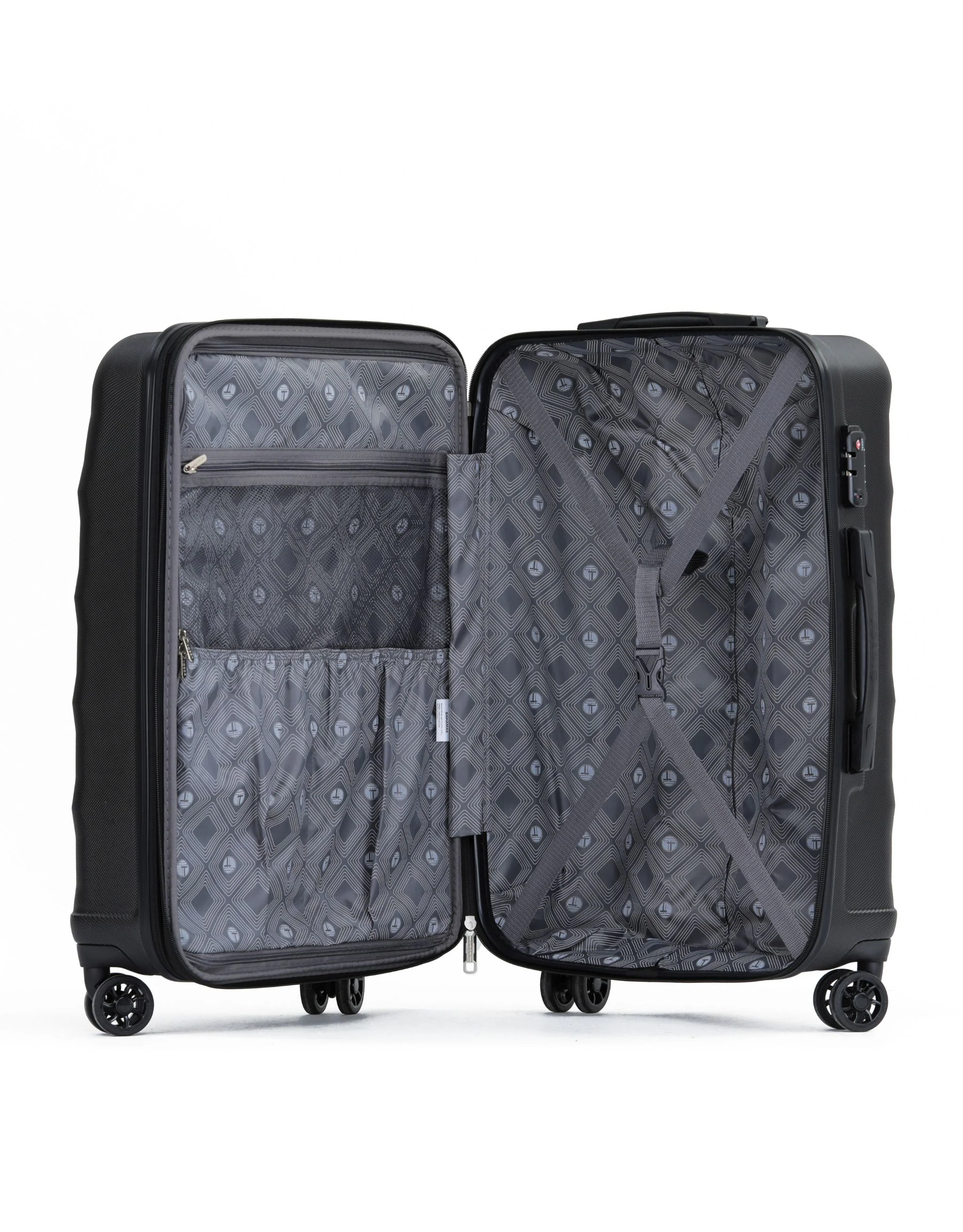 Bahamas 55cm Hard Case Carry On - Black - Image 6