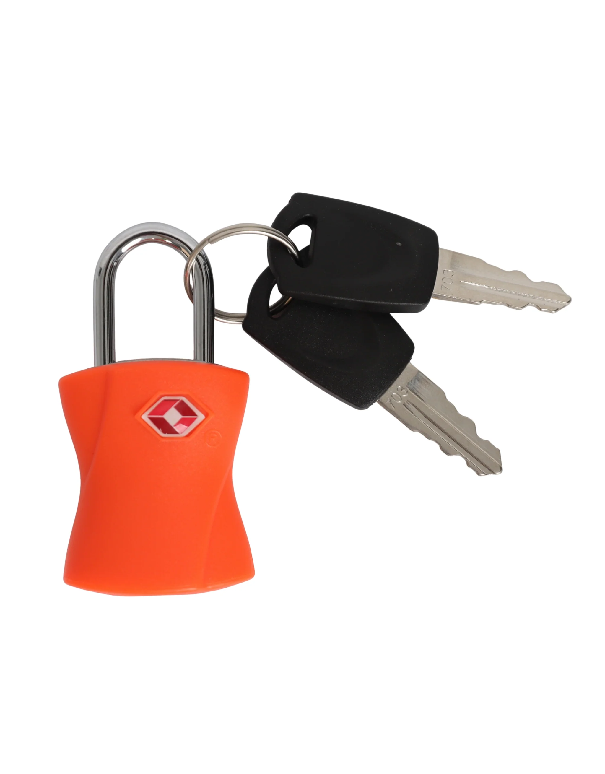 Basic TSA Lock with Key - Orange - Image 2