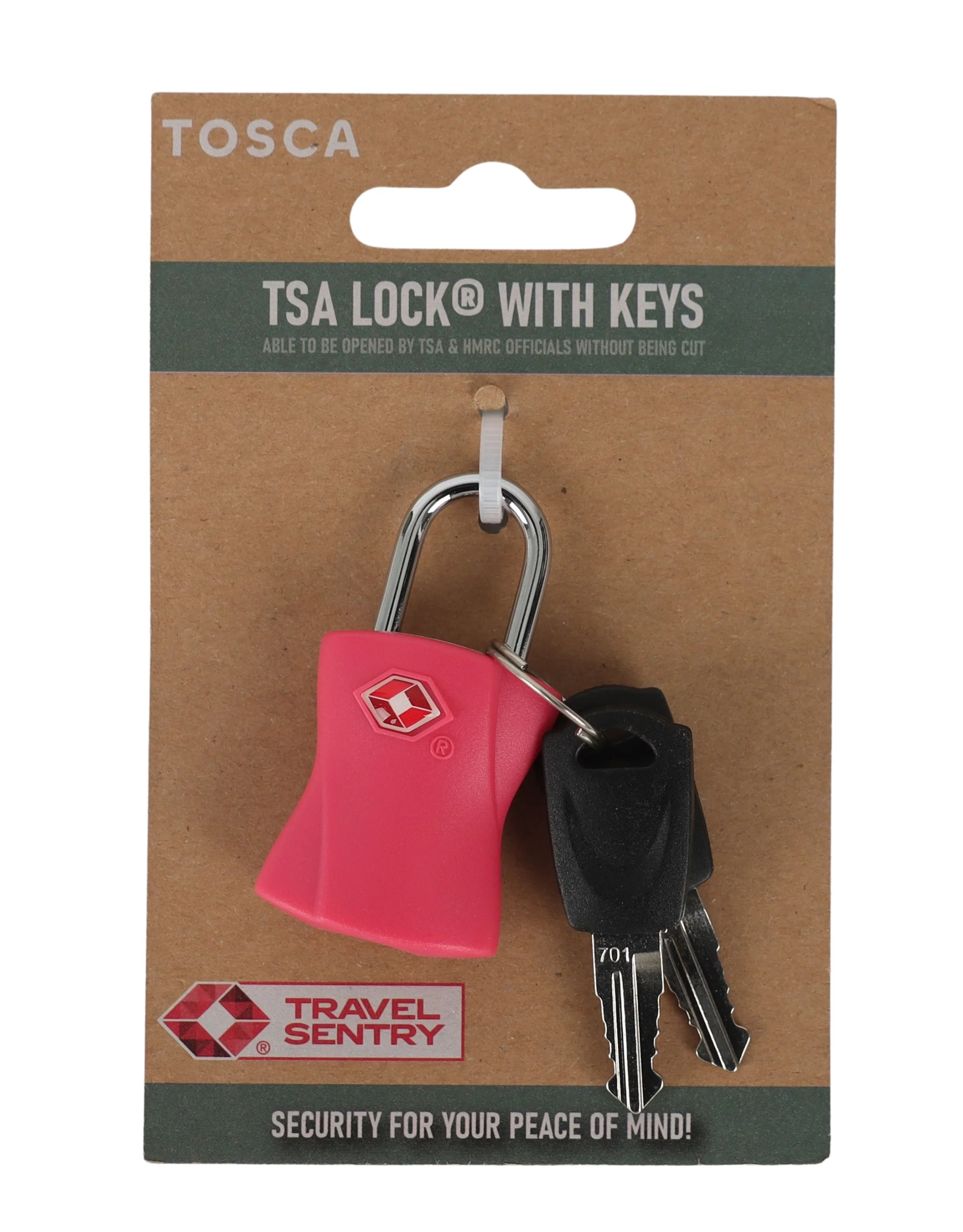 Basic TSA Lock with Key - Pink
