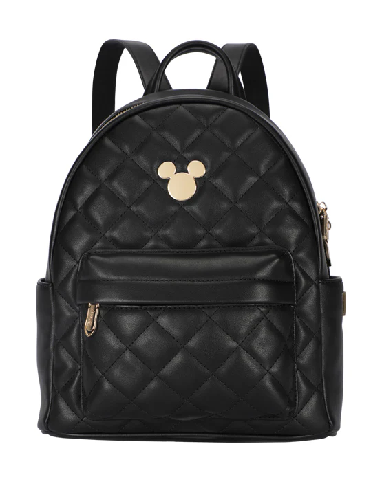 Casual Fashion PU Mickey Backpack - Black