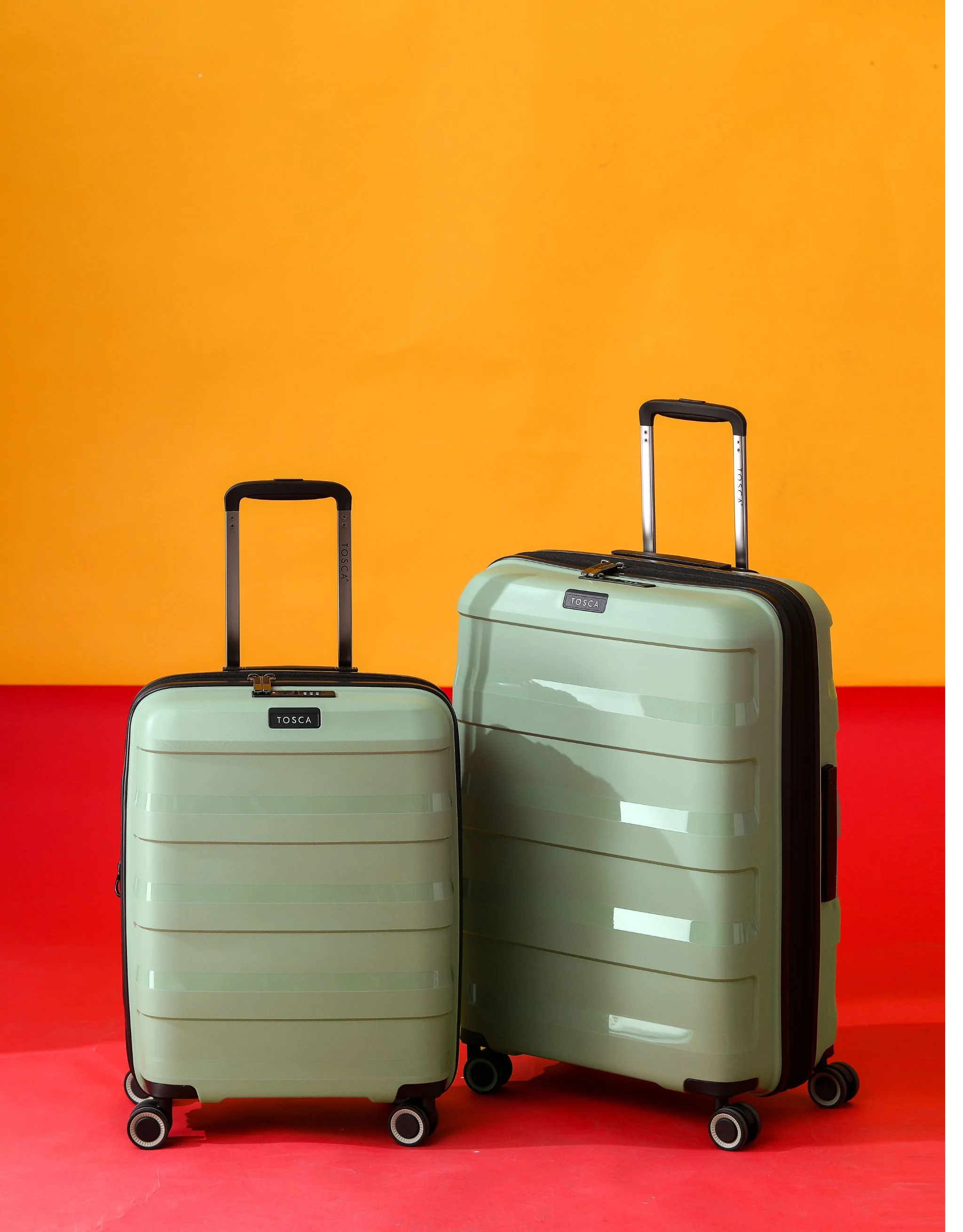 Comet 78cm Large Hard Suitcase - Sage Green - Image 6