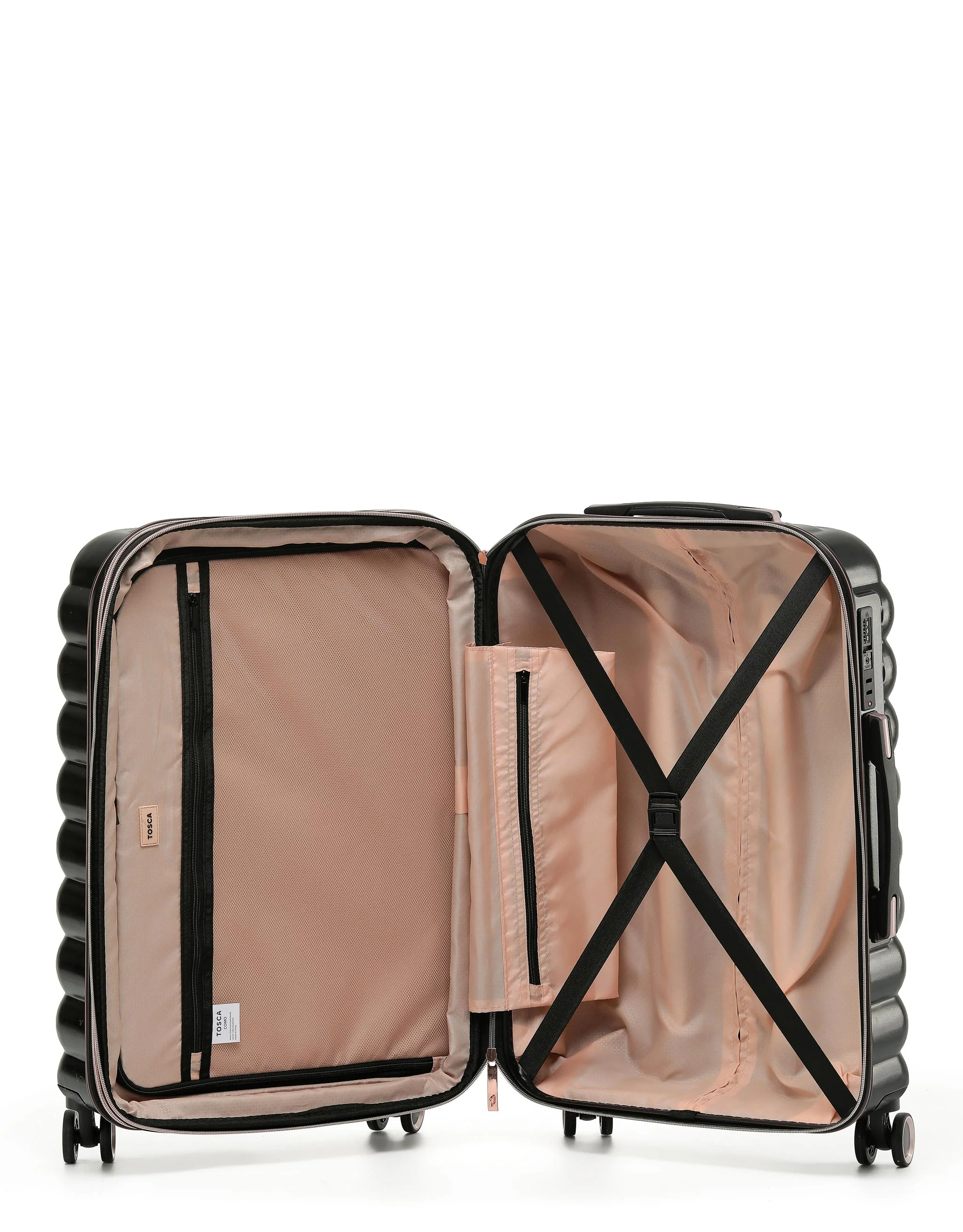 Como 67cm Medium Hard Suitcase - Black - Image 5