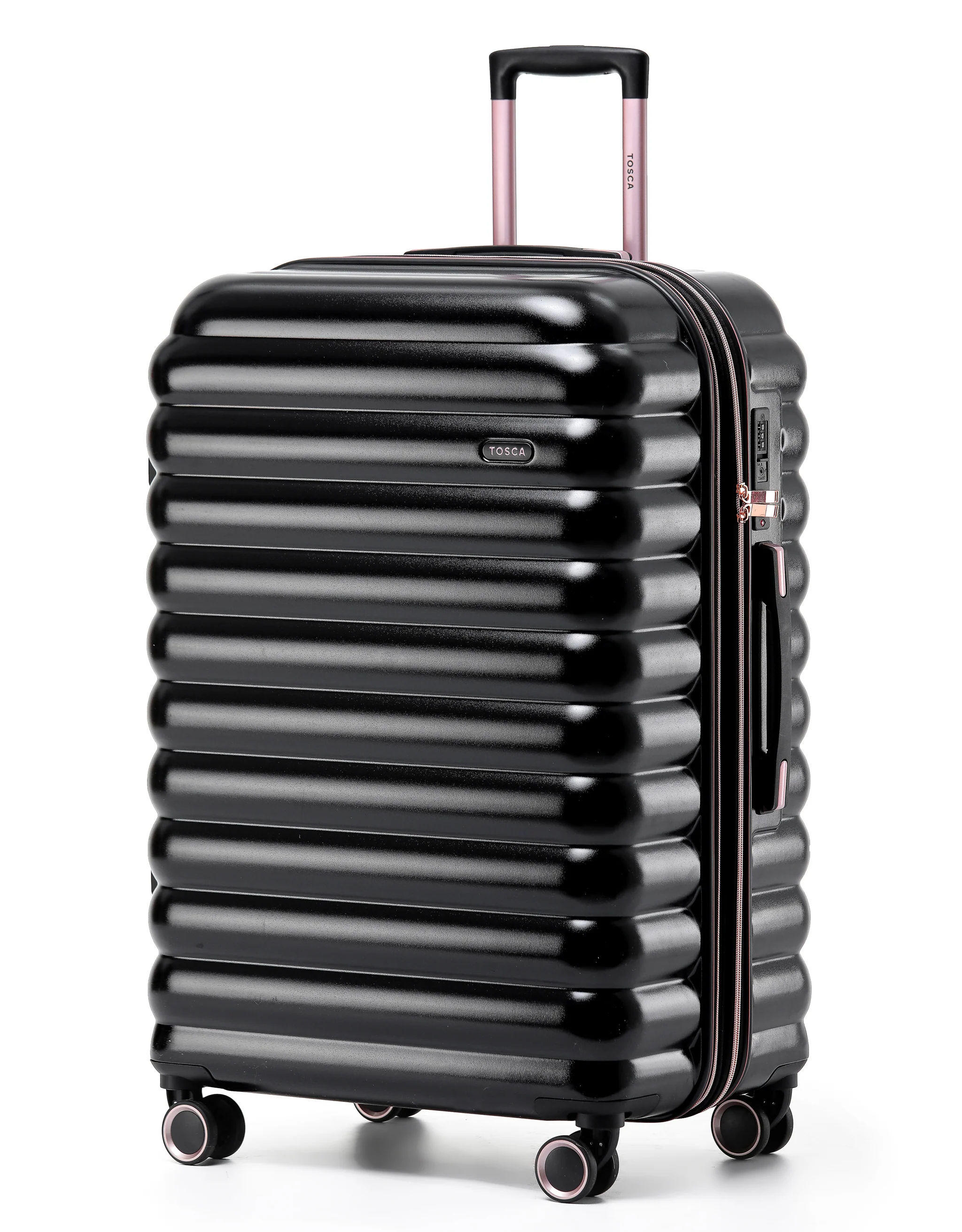 Como 77cm Large Hard Suitcase - Black