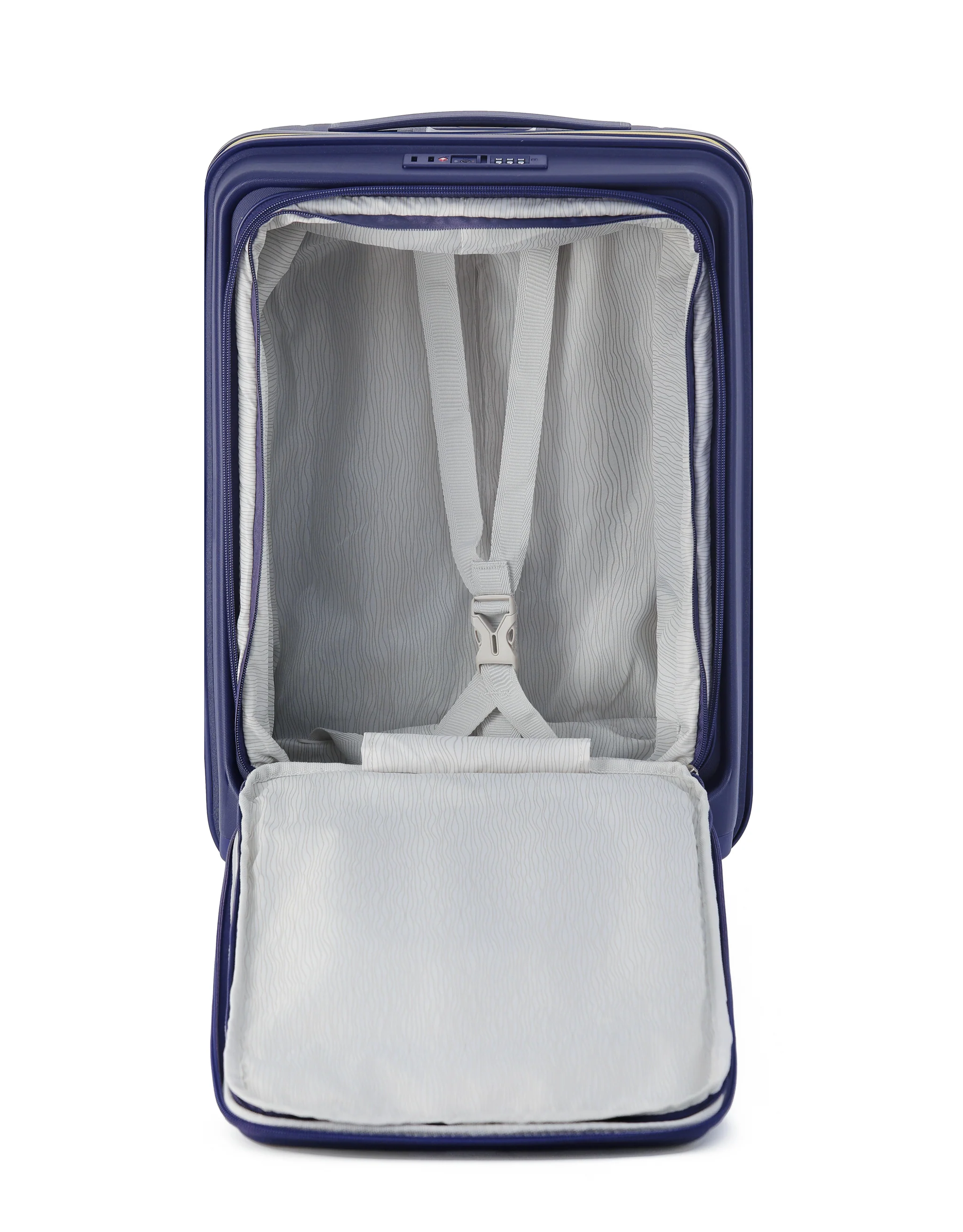 Cruiser 53cm Small Front Opening Hard Suitcase Carry On - Purple - Image 6