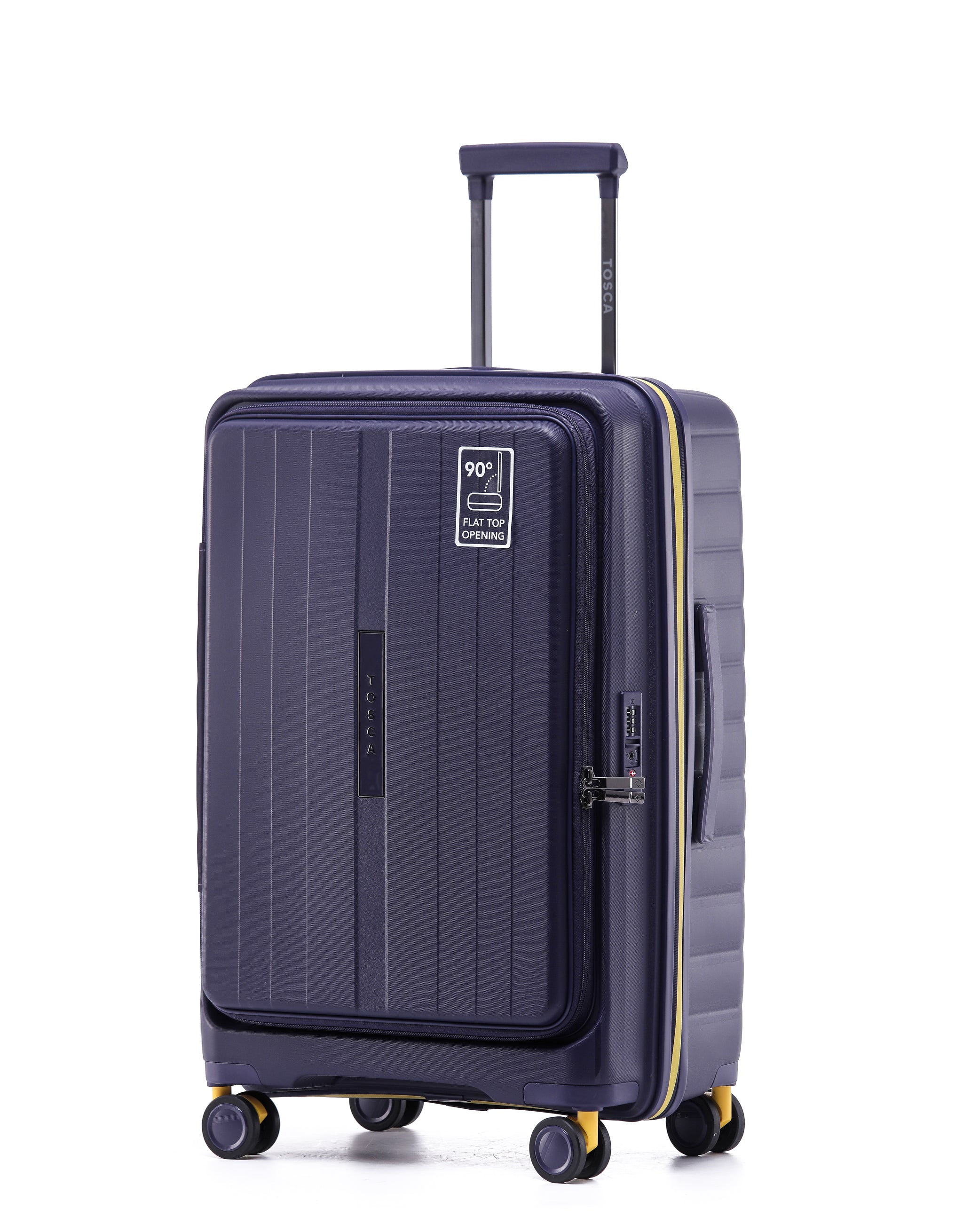 Cruiser 67cm Medium Front Opening Hard Suitcase - Purple