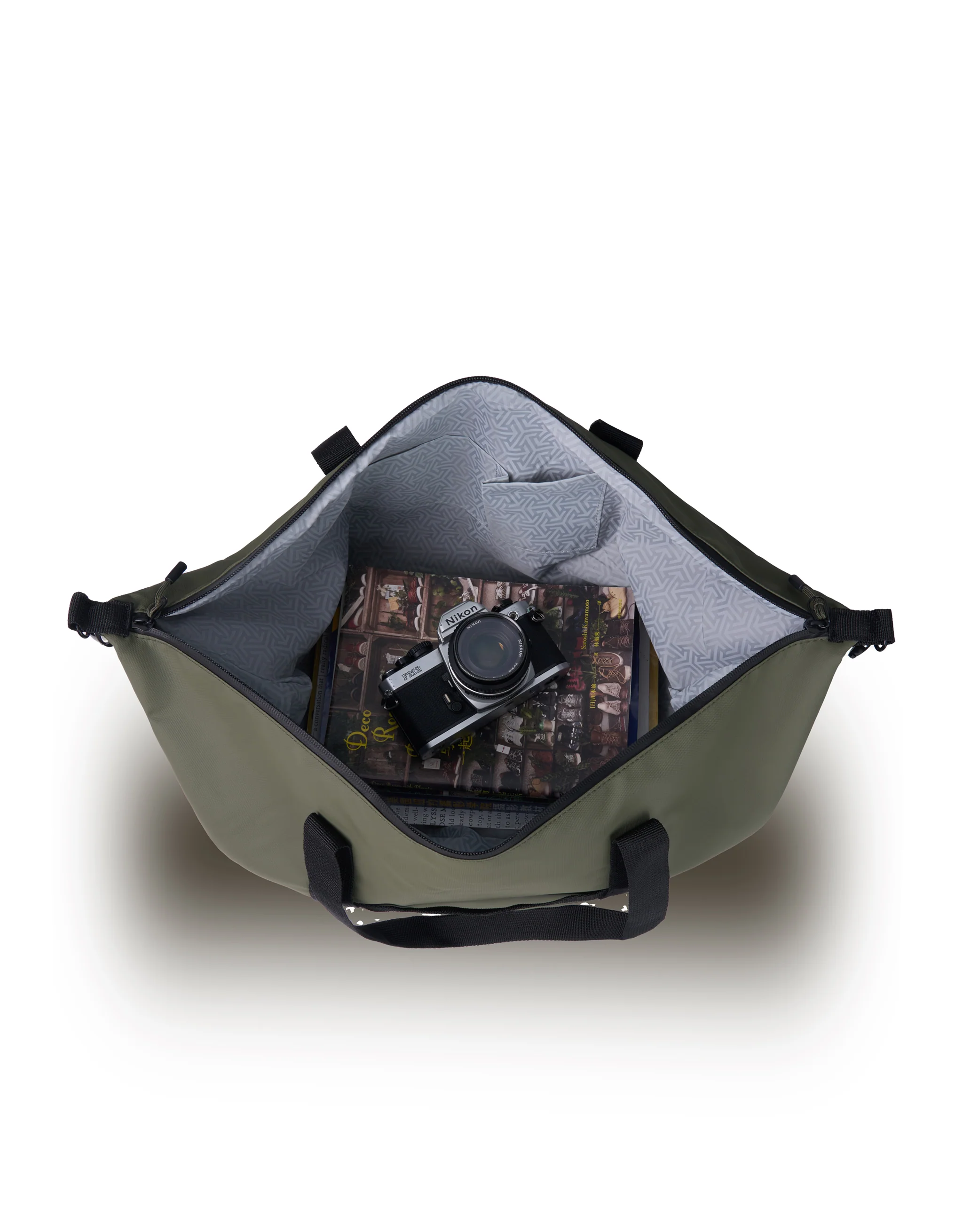 Delta 48cm Large Tote Bag - Khaki - Image 3