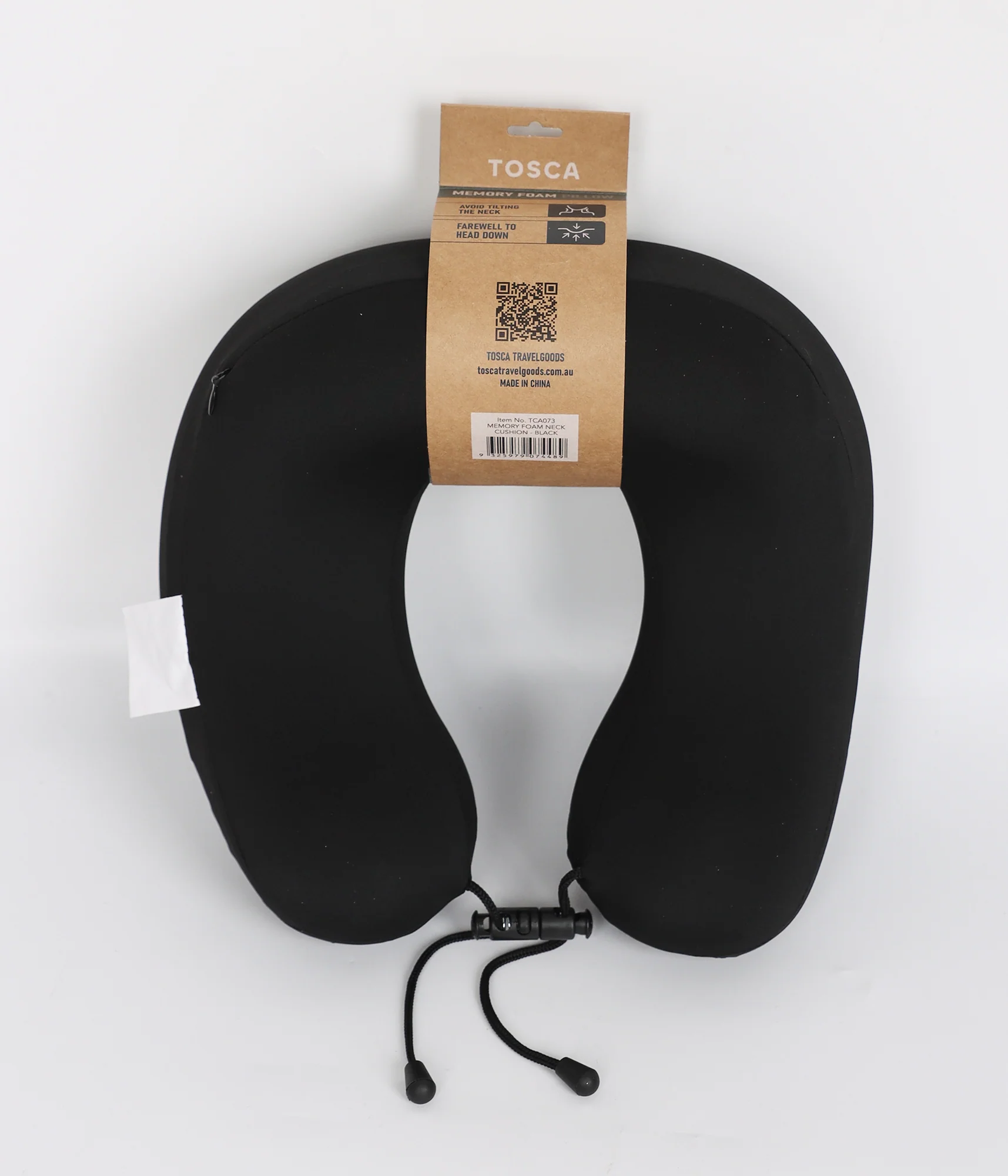 Deluxe Memory Foam Neck Cushion - Black - Image 3