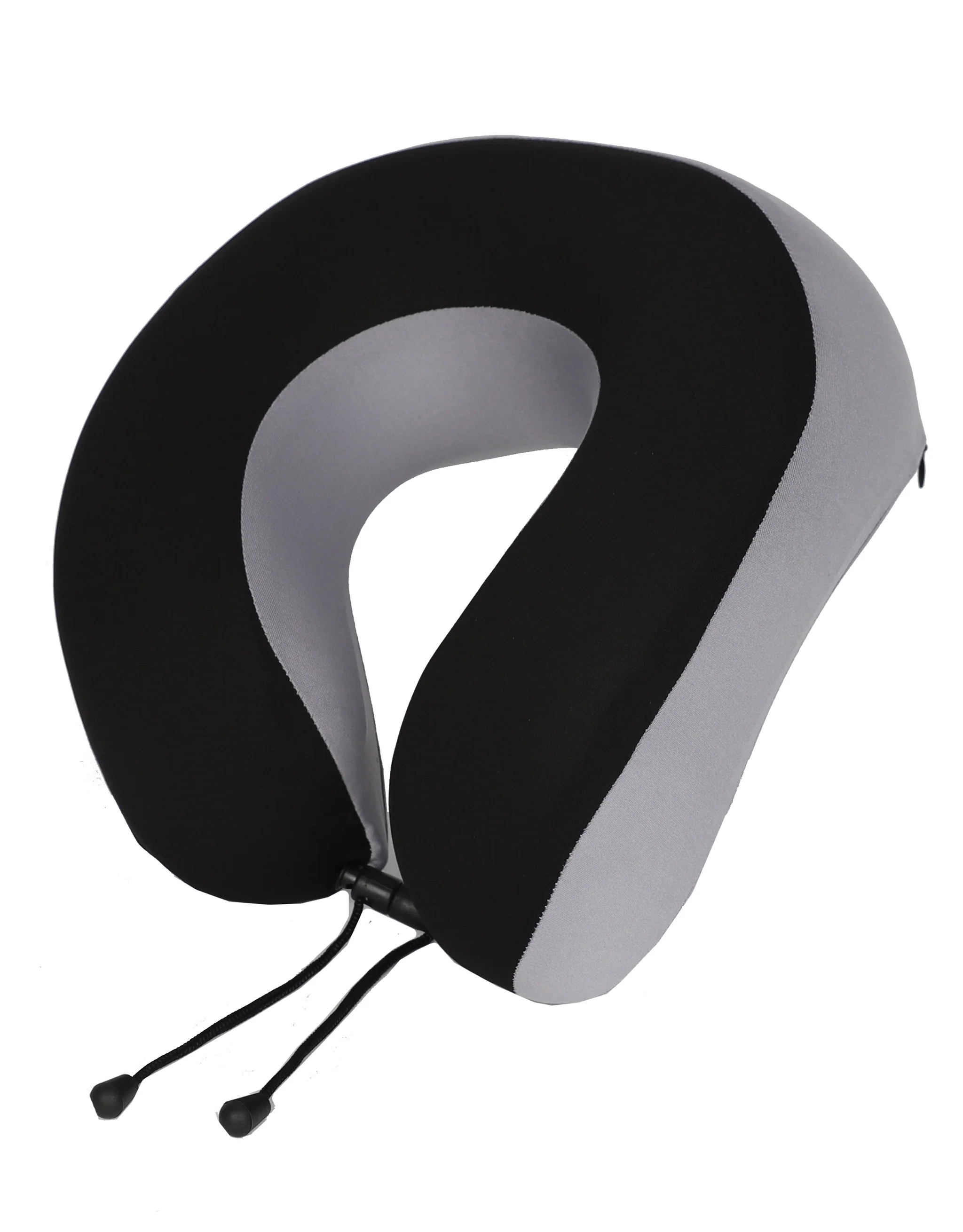 Deluxe Memory Foam Neck Cushion - Black/Grey