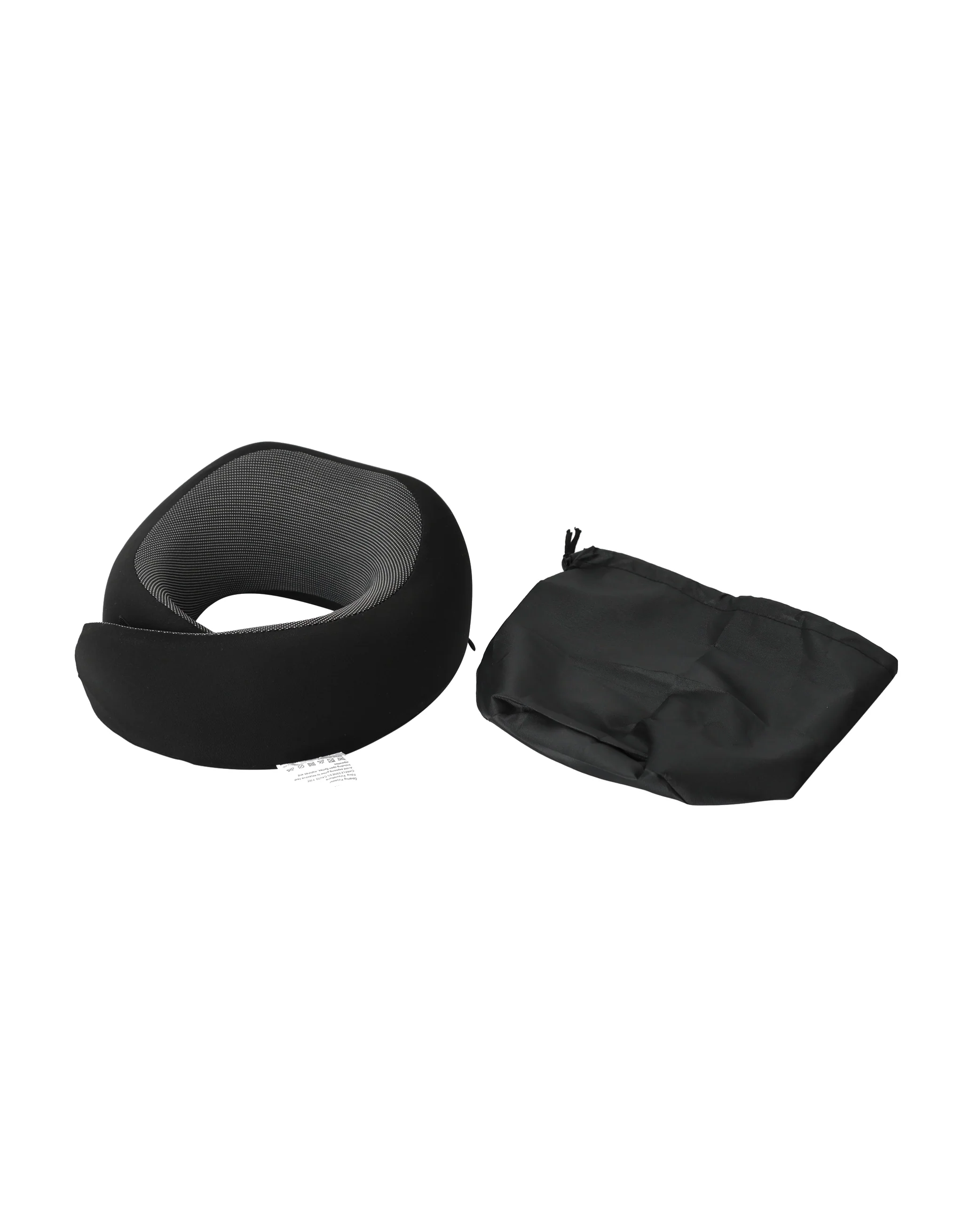 Deluxe Wrap Around Memory Foam Neck Cushion - Black - Image 5