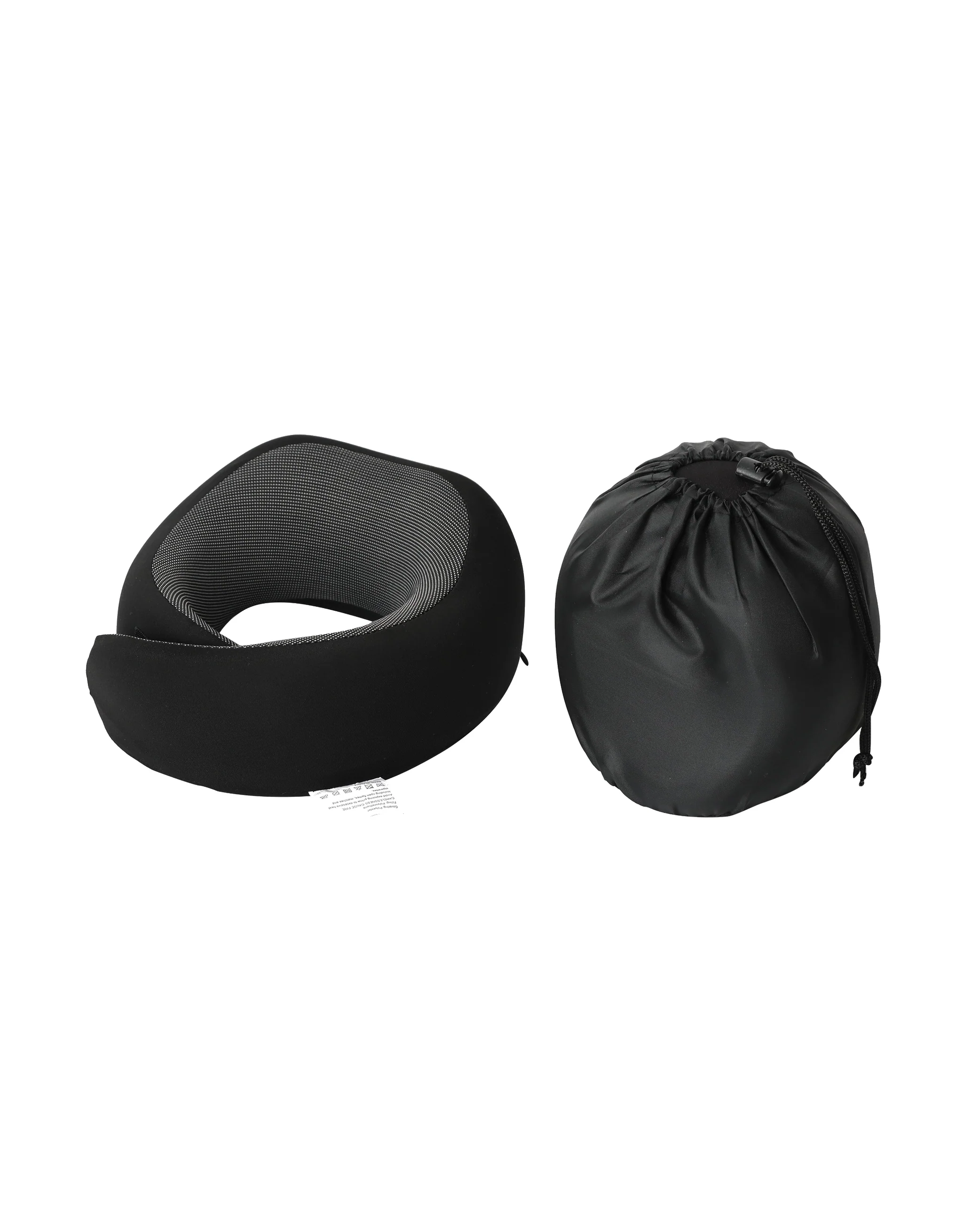 Deluxe Wrap Around Memory Foam Neck Cushion - Black - Image 6