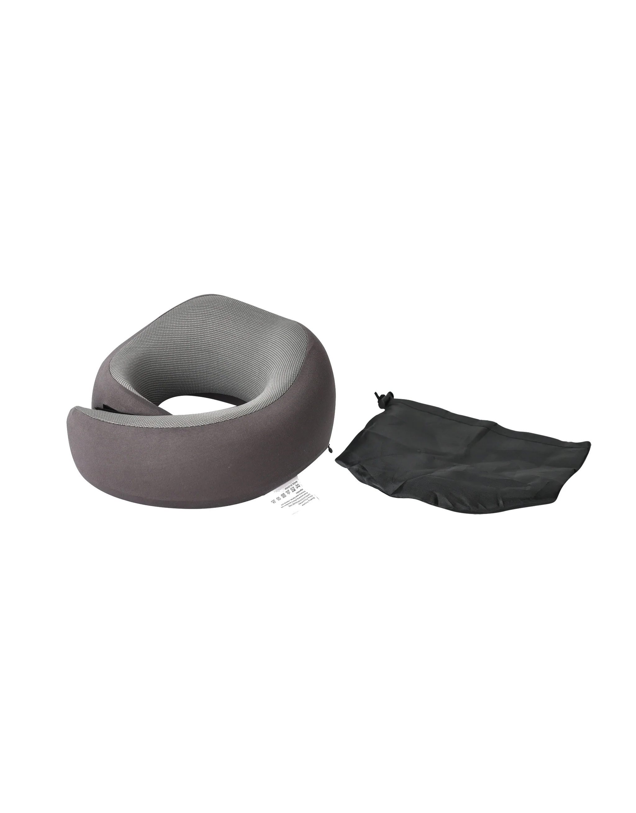 Deluxe Wrap Around Memory Foam Neck Cushion - Grey - Image 5