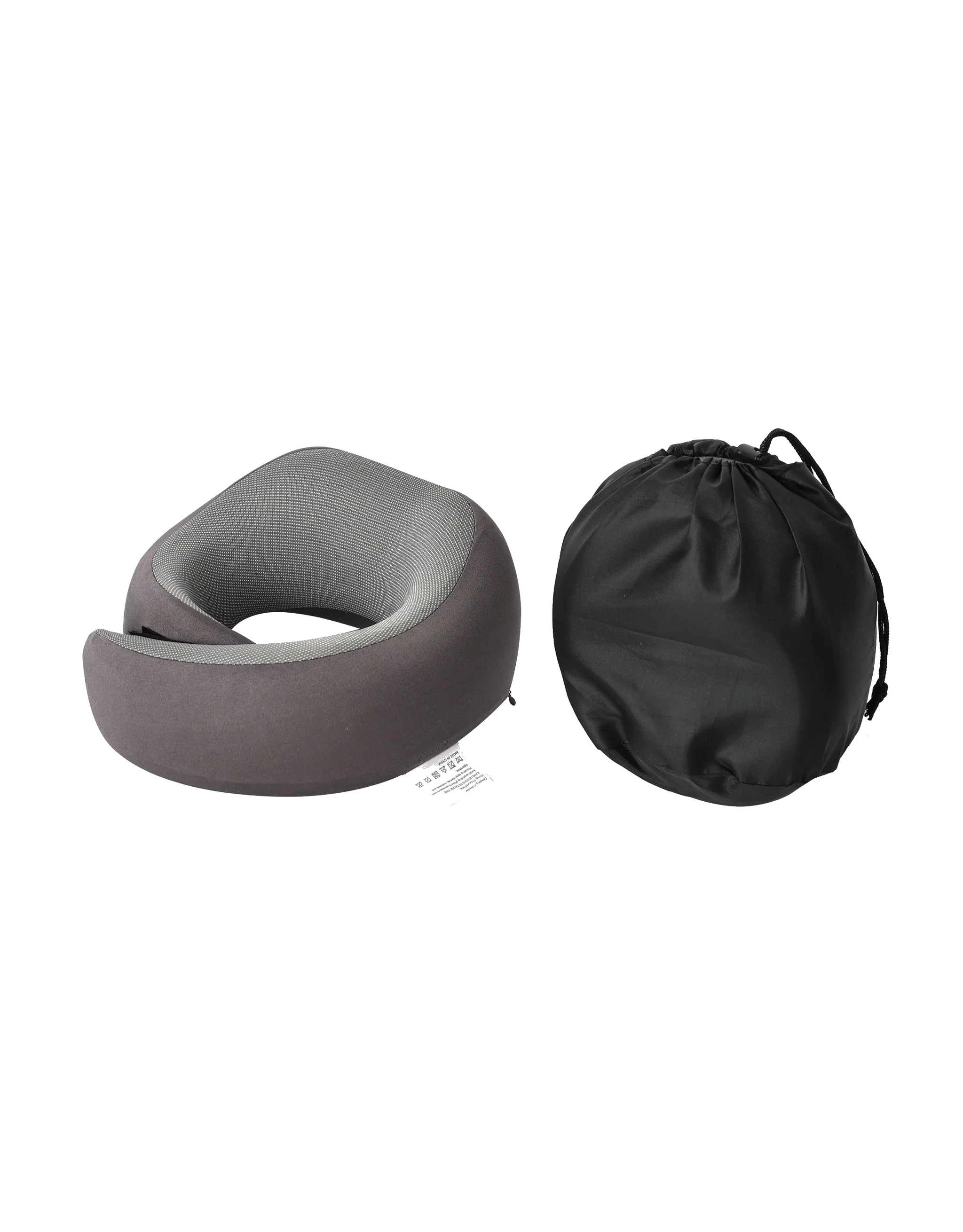 Deluxe Wrap Around Memory Foam Neck Cushion - Grey - Image 6