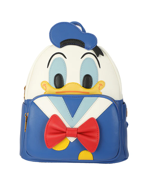 Disney Donald Duck PU Leather Fashion Backpack - Blue
