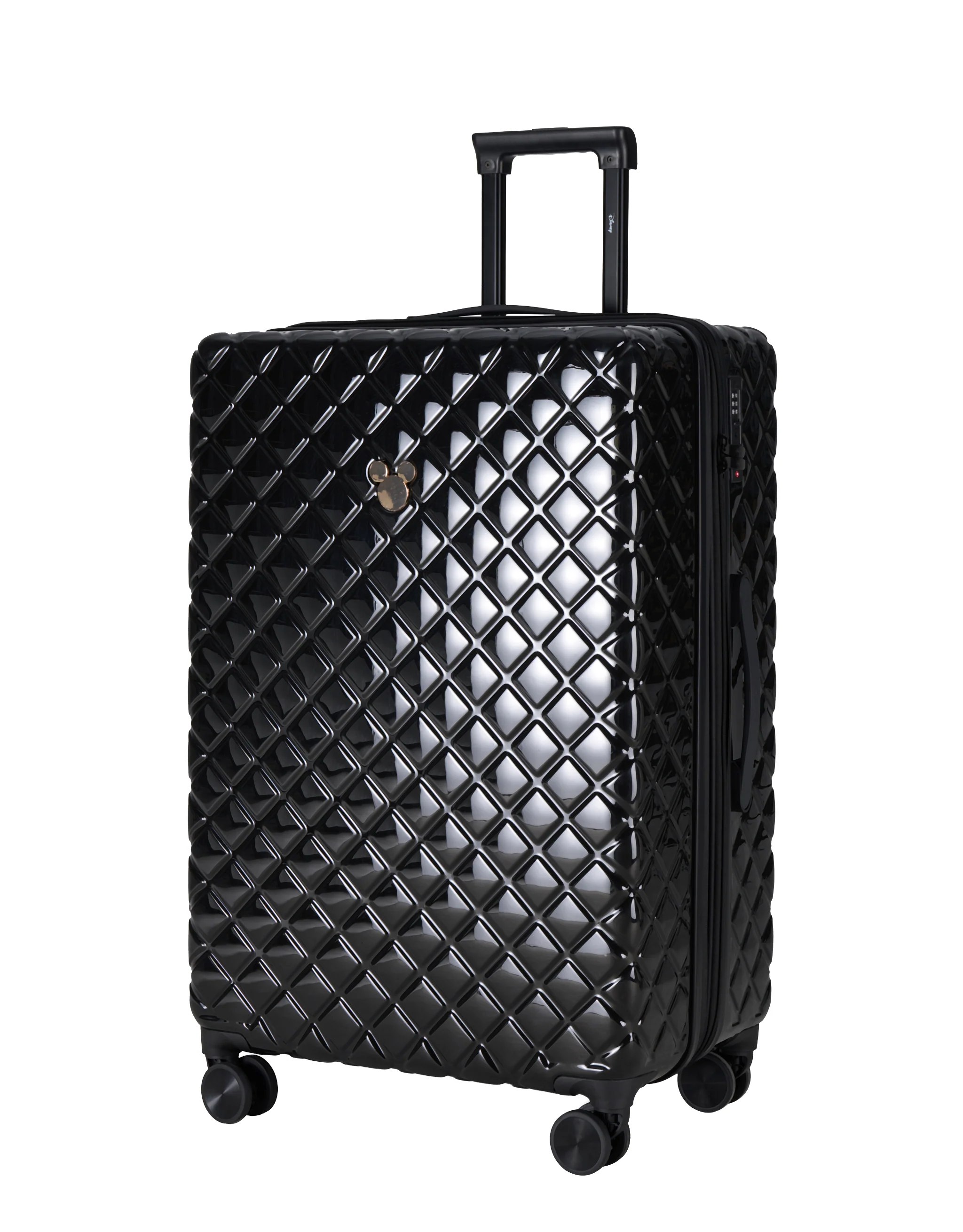 Disney Mickey Mouse 76cm Large Hard Suitcase - Black