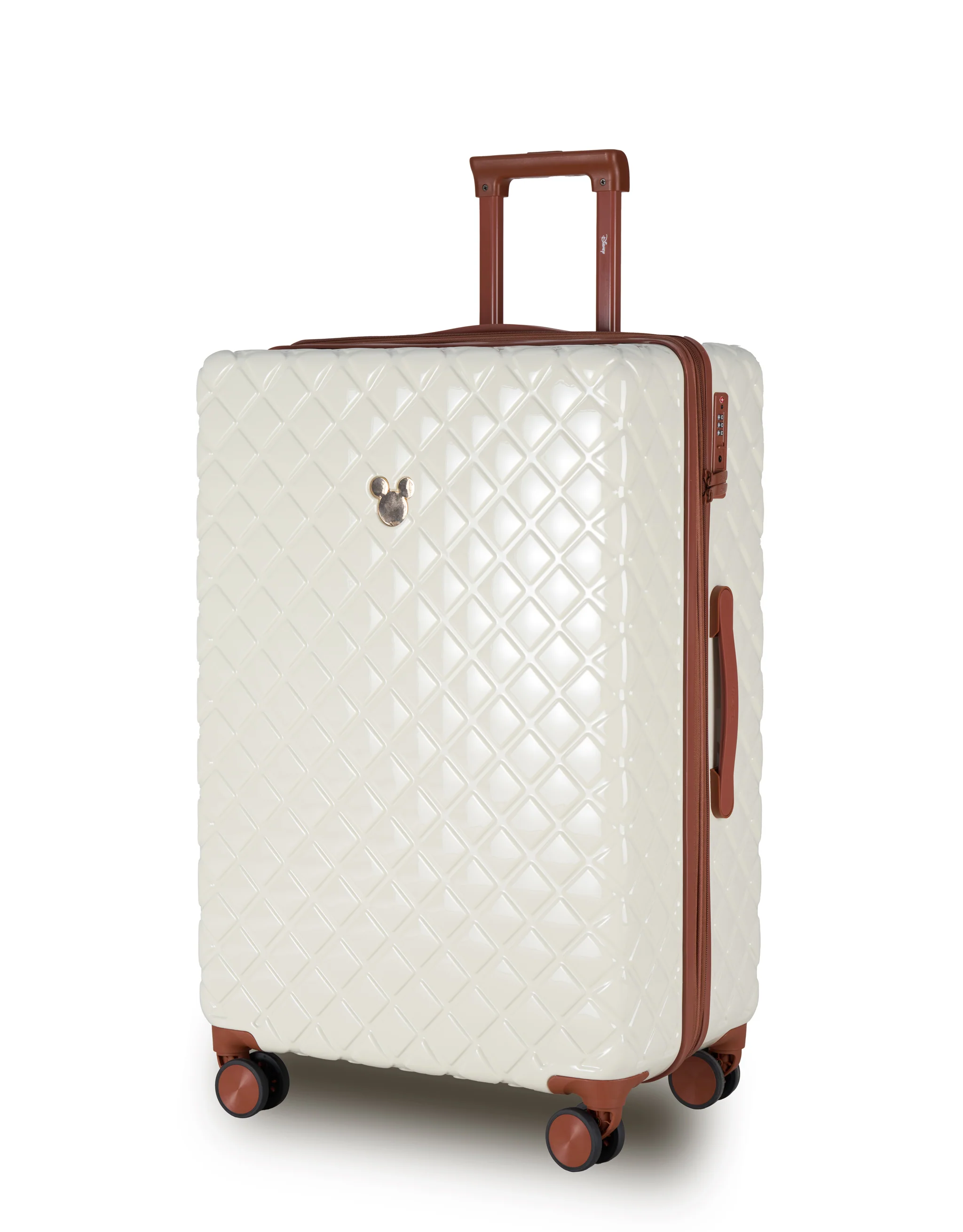 Disney Mickey Mouse 76cm Large Hard Suitcase - Ivory
