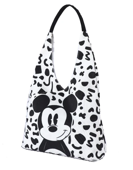 Disney Mickey Mouse Canvas Shopper - Black/White