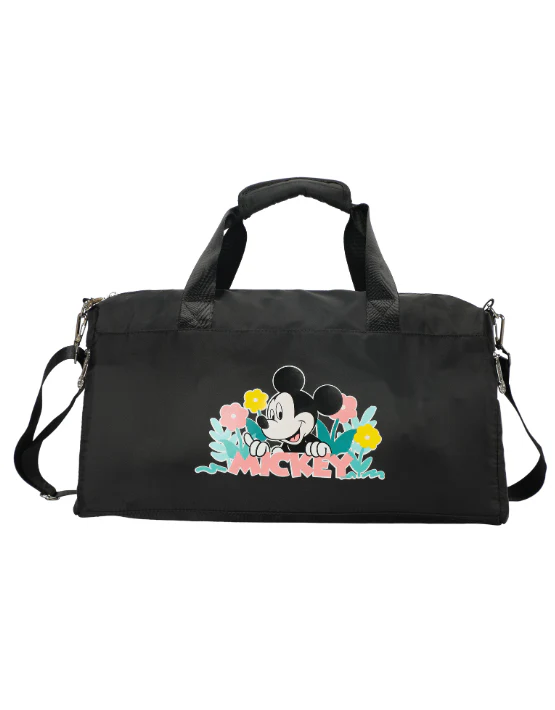 Disney Mickey Mouse Large Tote Bag - Black/Flowers