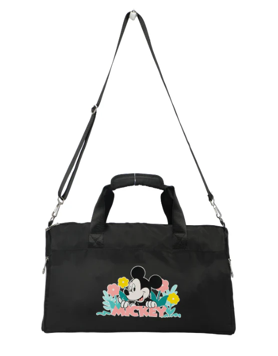 Disney Mickey Mouse Large Tote Bag - Black/Flowers - Image 2