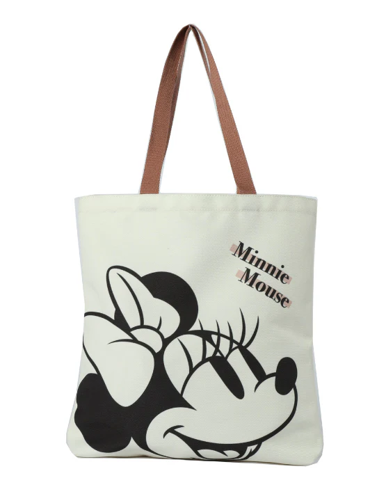 Disney Minnie Mouse Canvas Shopper - Beige