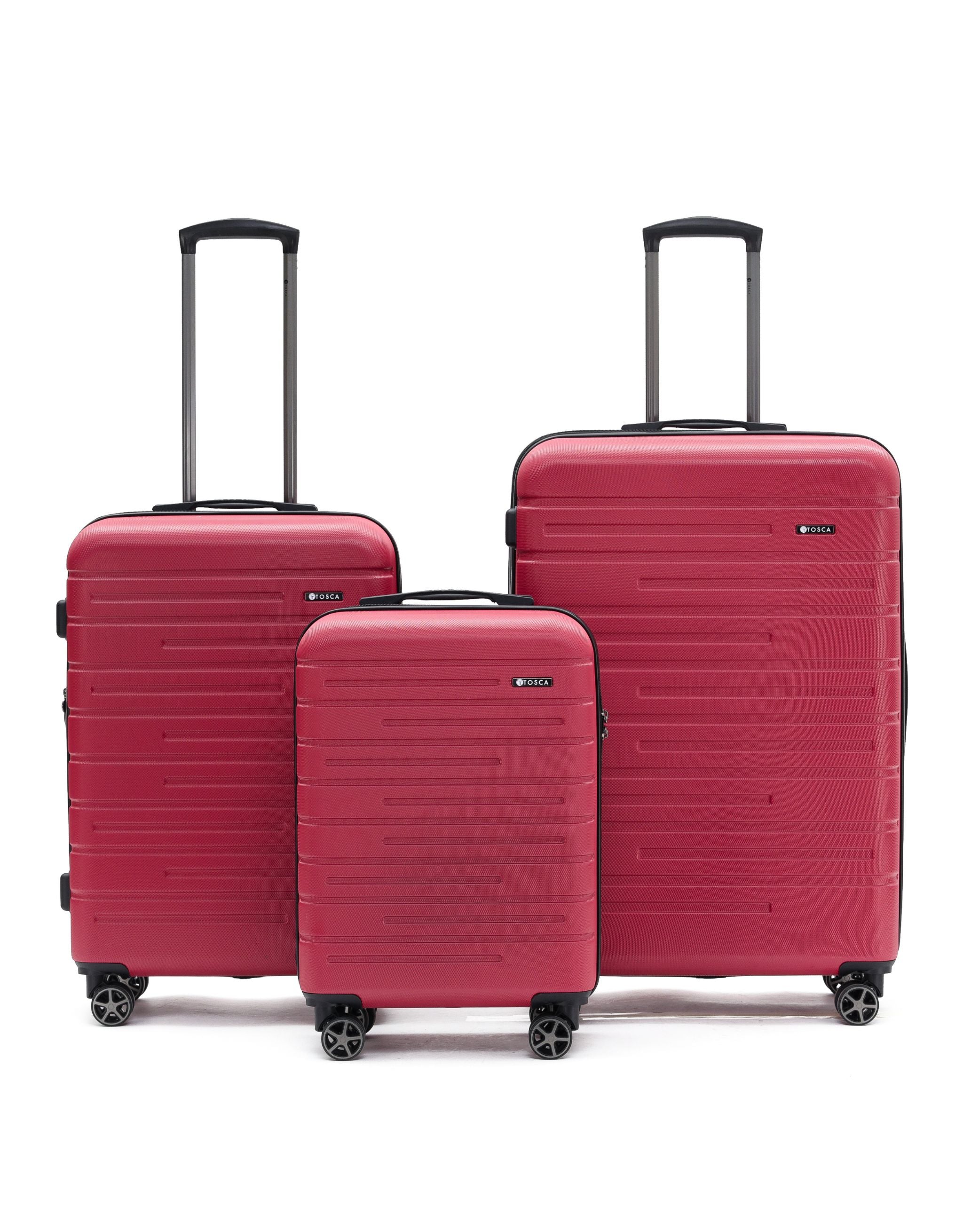 Elite 55cm Small Hard Carry On - Red - Image 4