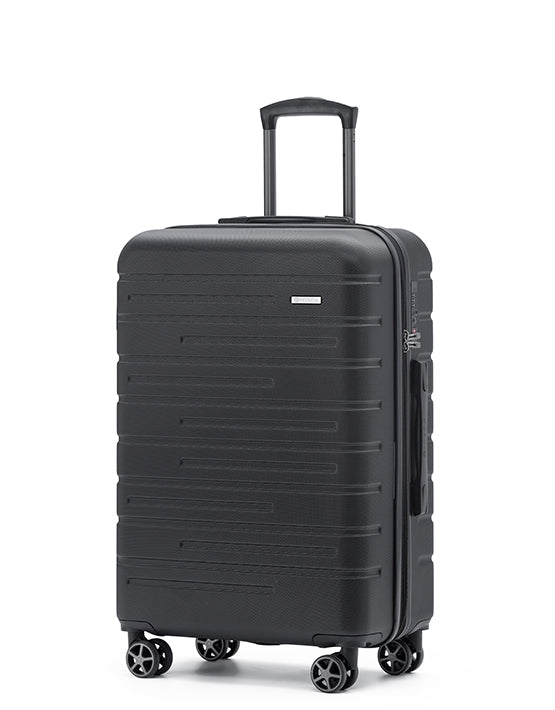 Elite 64cm Medium Hard Suitcase - Black - Image 2