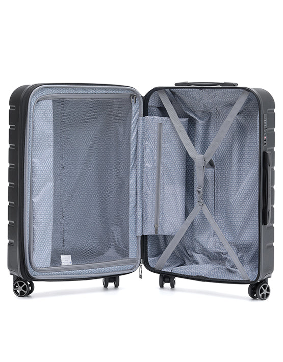 Elite 74cm Large Hard Suitcase - Black - Image 3