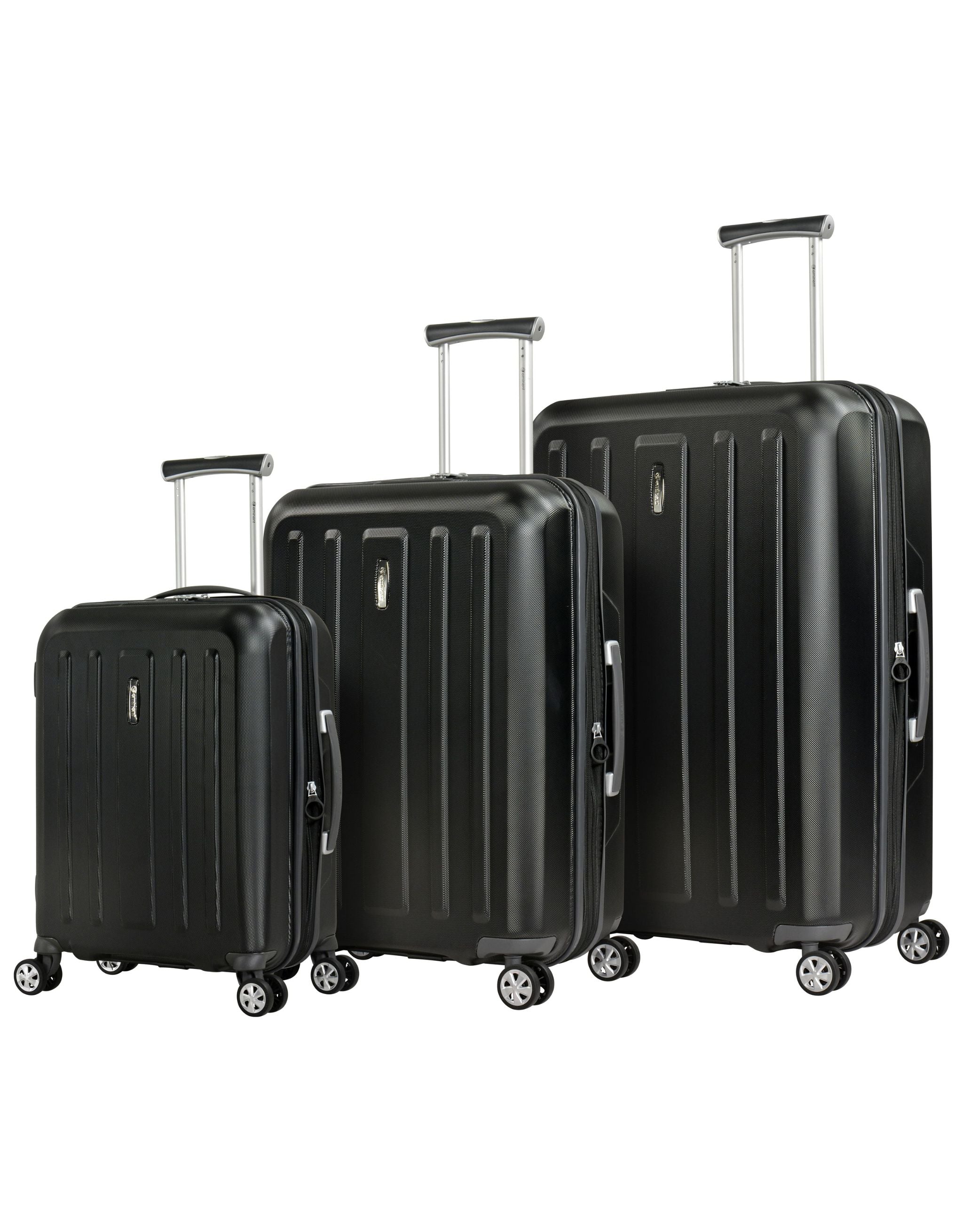 Eminent Kapstadt Hard Suitcase 3 Piece Set - Black