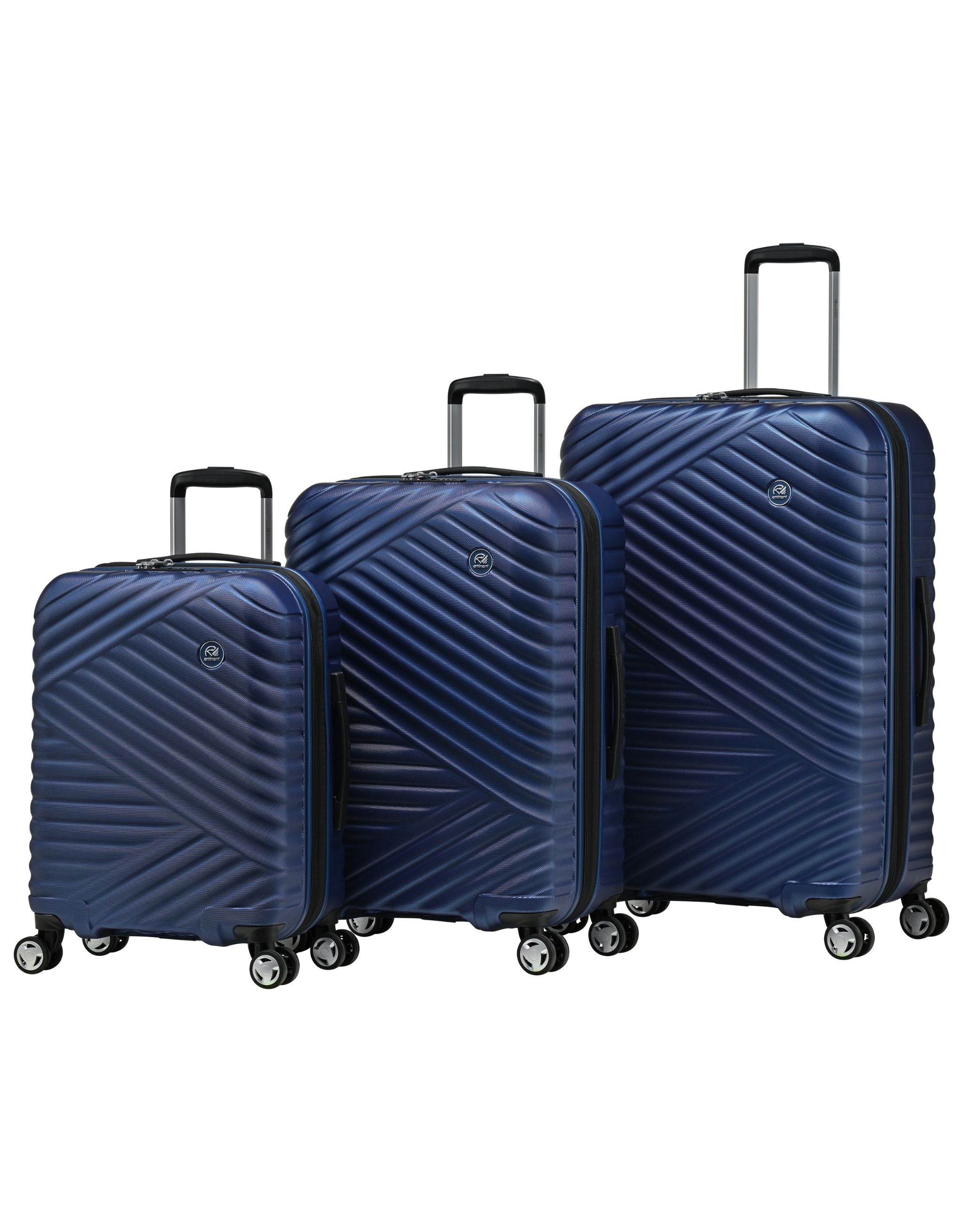 Eminent Kimono Hard Suitcase 3 Piece Set - Blue