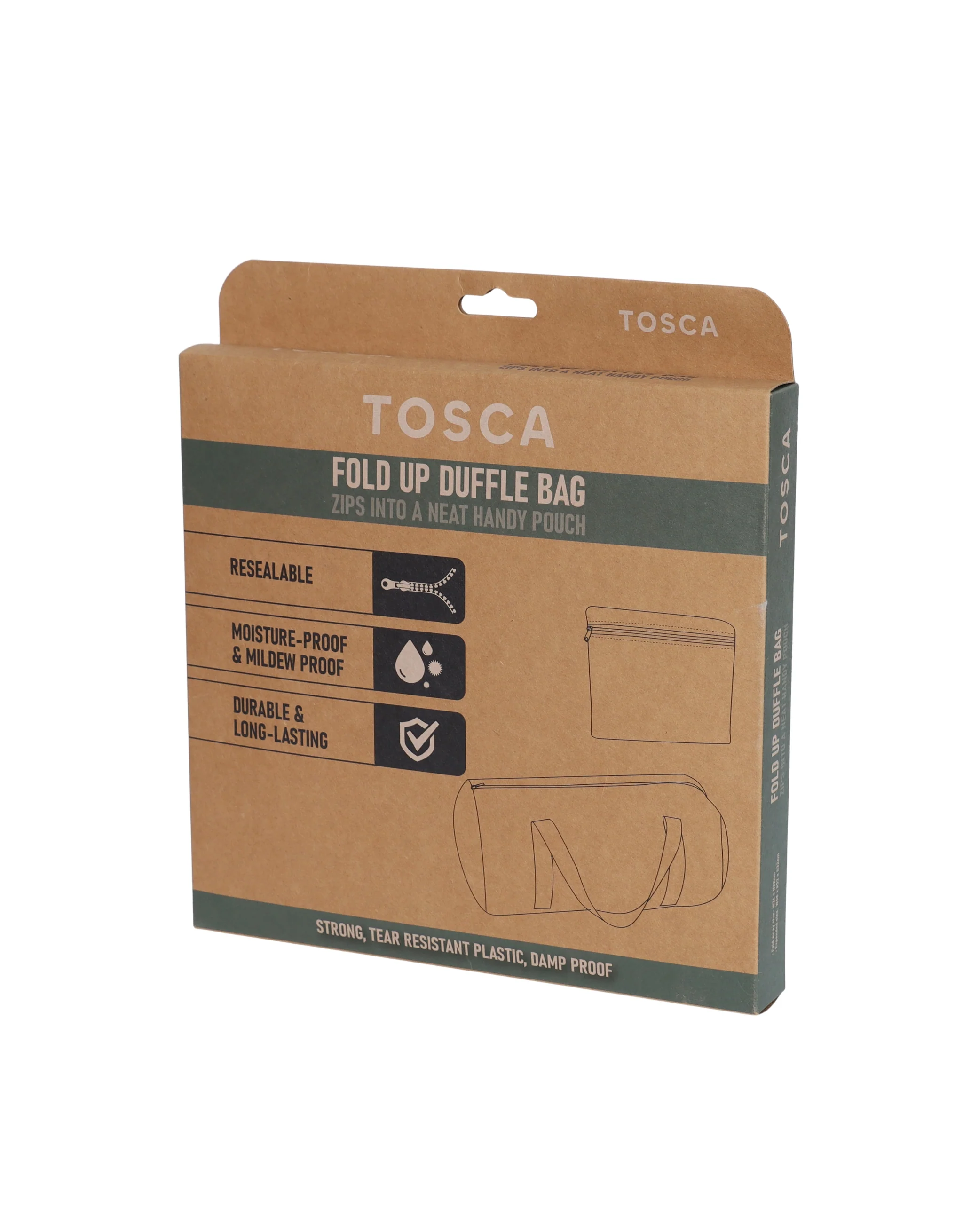 Fold Up Duffle Bag - Black - Image 4