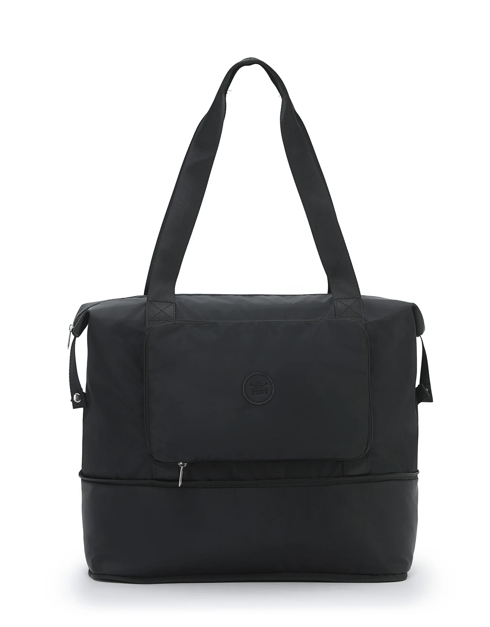Foldable & Expandable Travel Tote - Black - Image 4