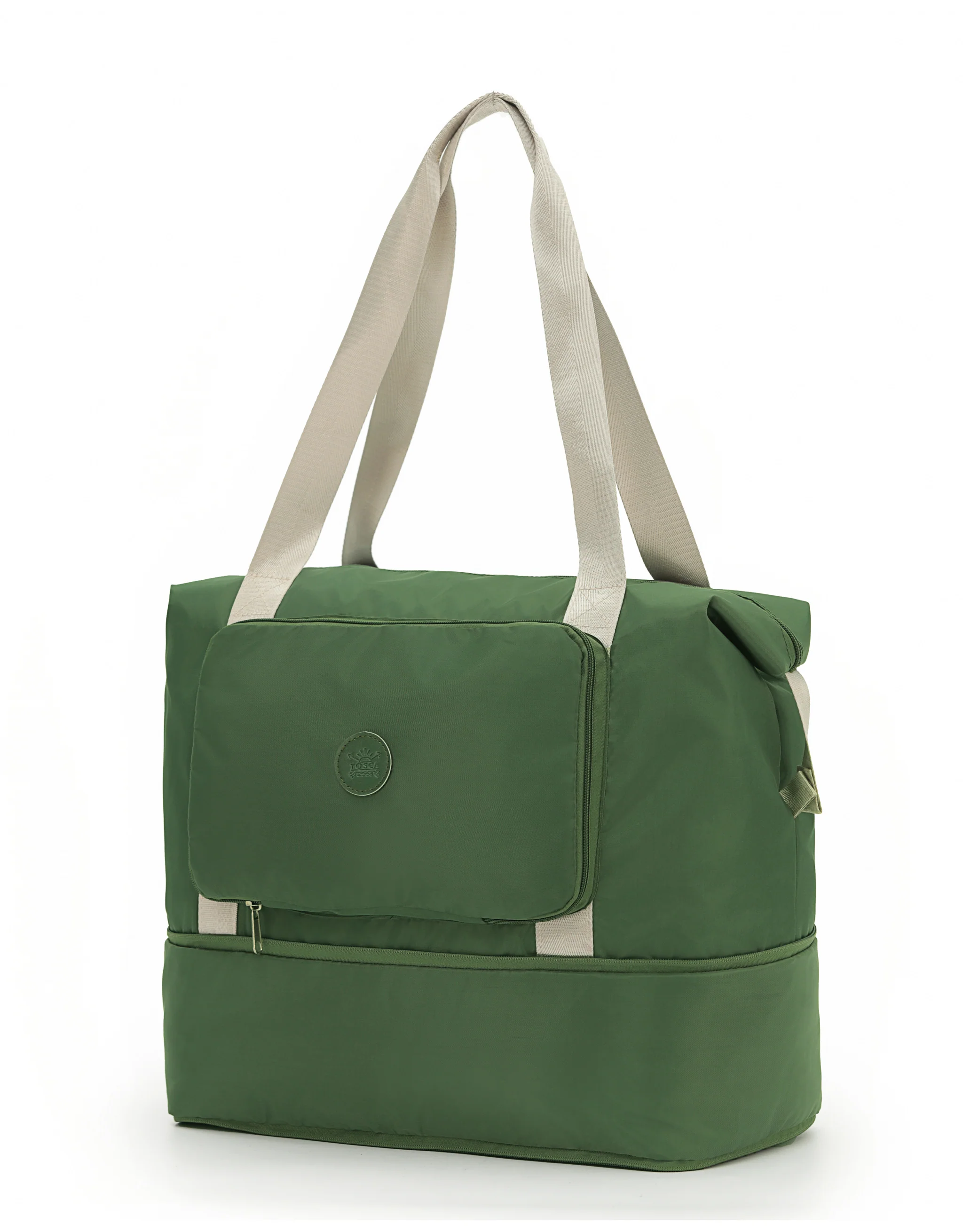 Foldable & Expandable Travel Tote - Khaki - Image 2