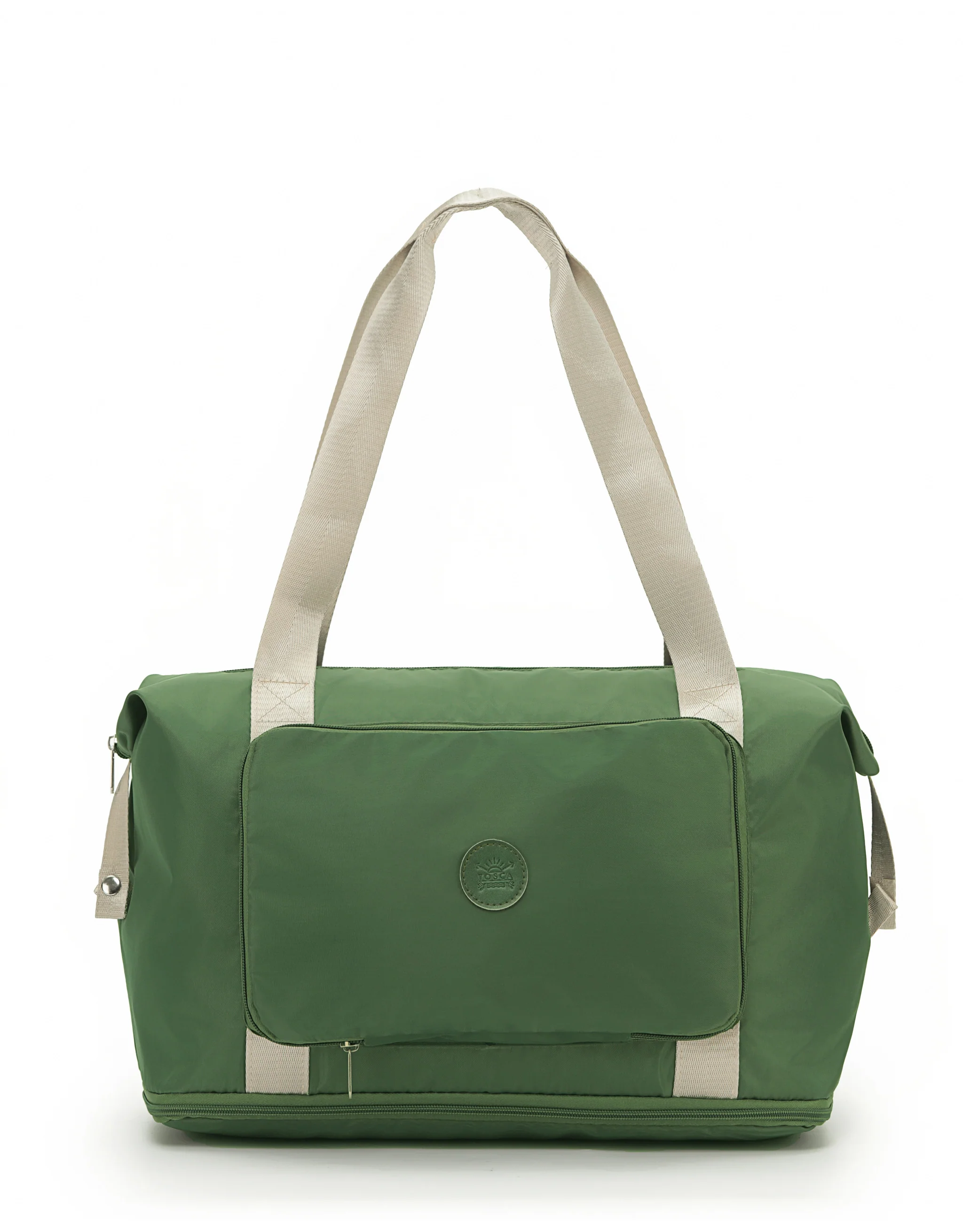 Foldable & Expandable Travel Tote - Khaki - Image 3