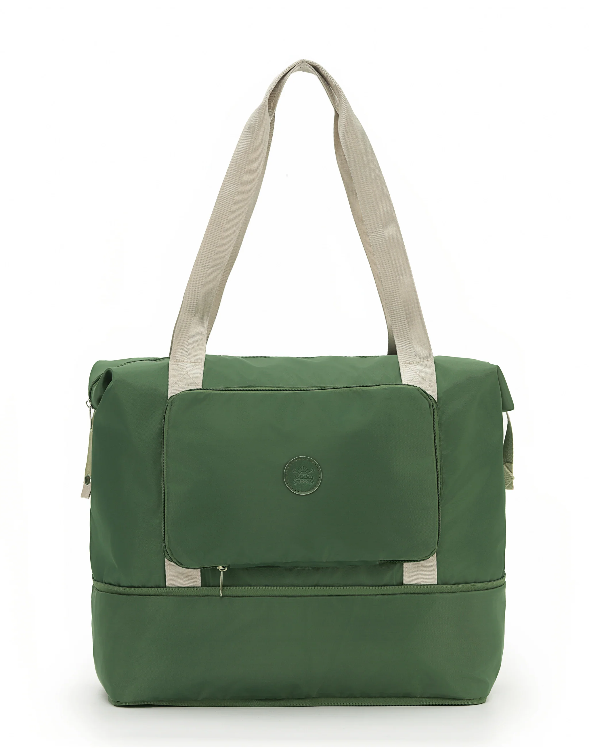Foldable & Expandable Travel Tote - Khaki - Image 4