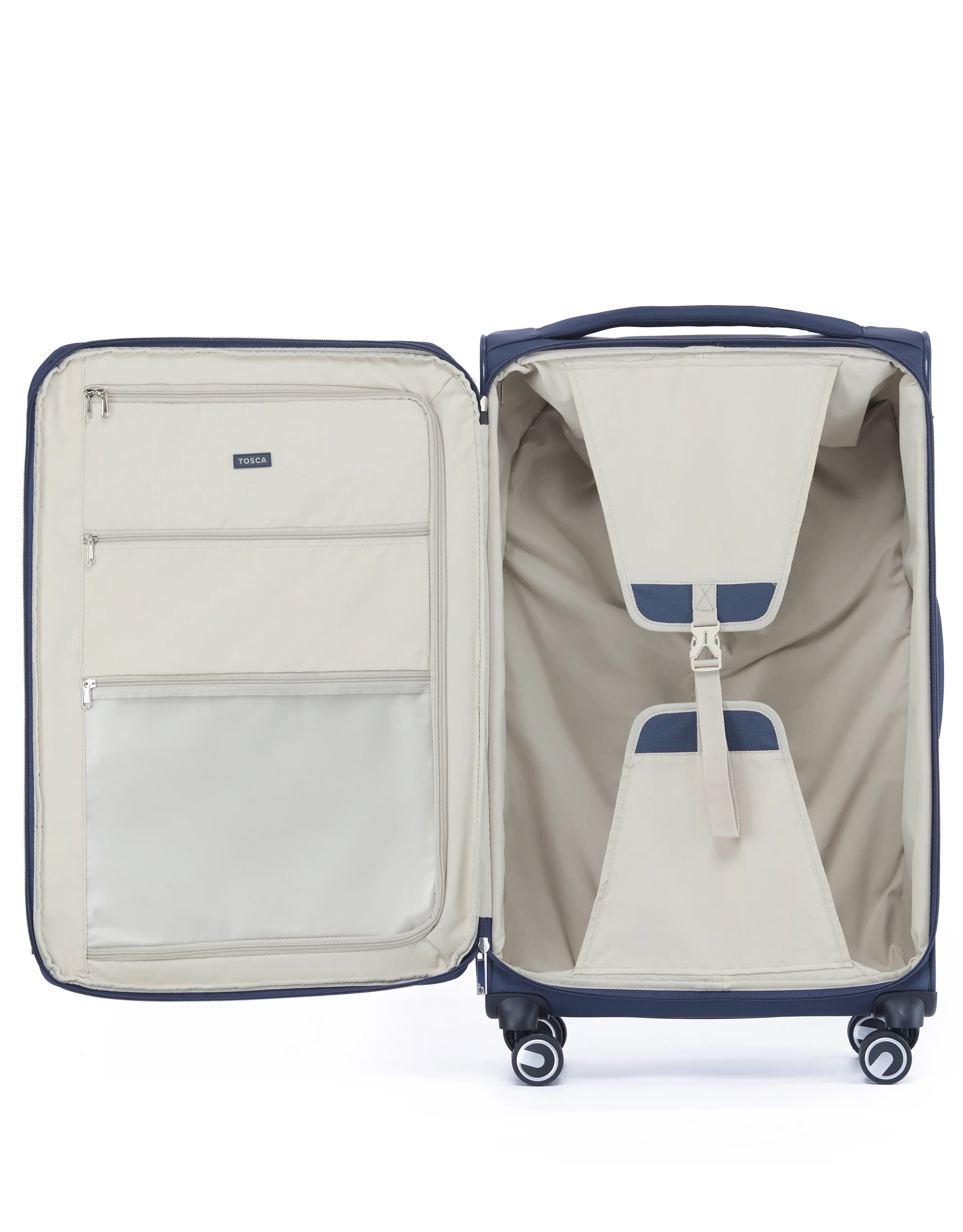 Grange 80cm Large Soft Suitcase - Indigo Blue - Image 3