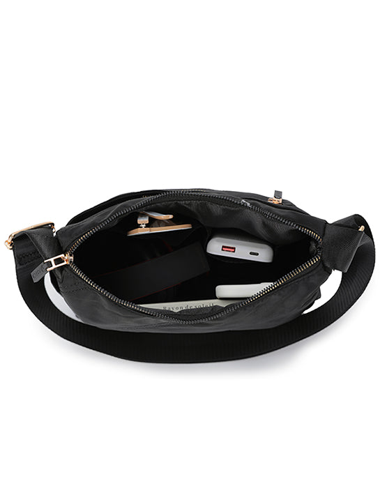 Harlow Shoulder Bag - Black Stitch - Image 3